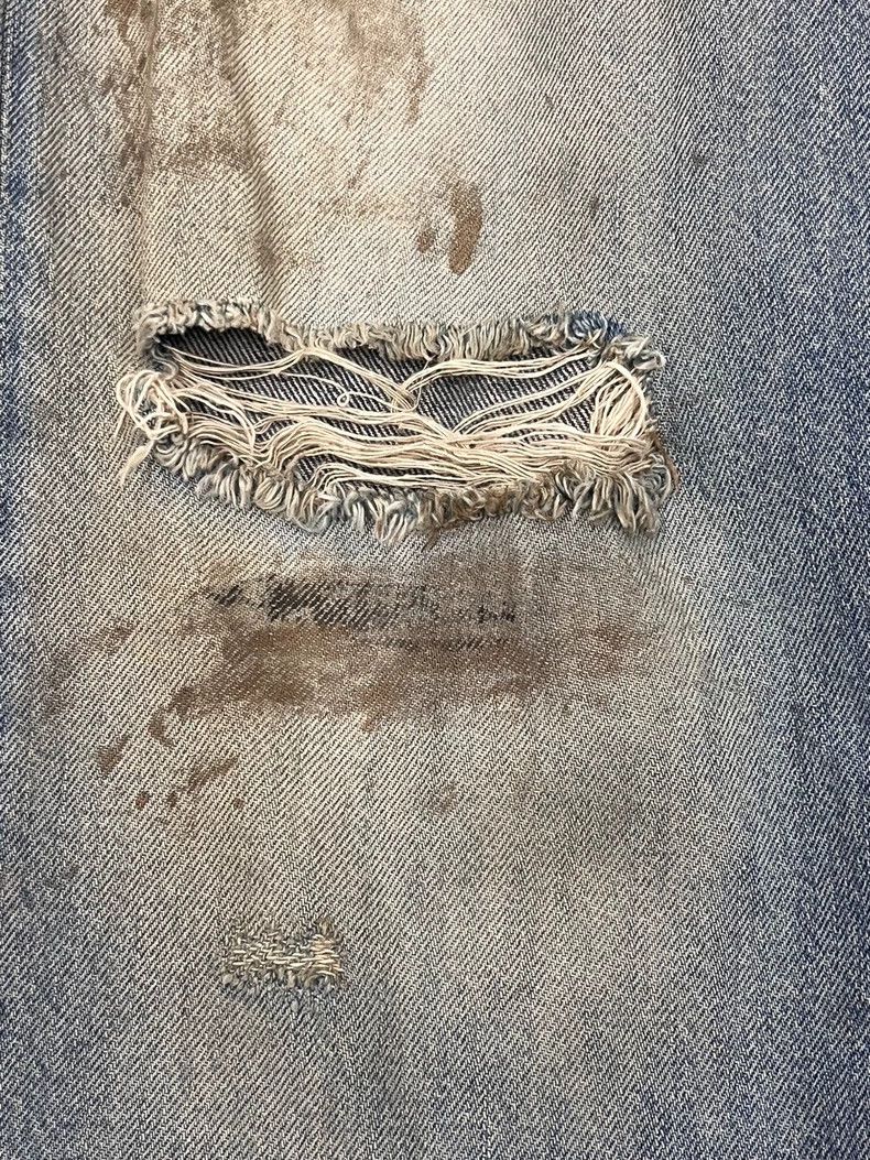 Acne Studios Acne Studios 2021M Blue Mud Ripped Flared Jeans 2504-Nextar Size US 32 / EU 48 - 3 Thumbnail