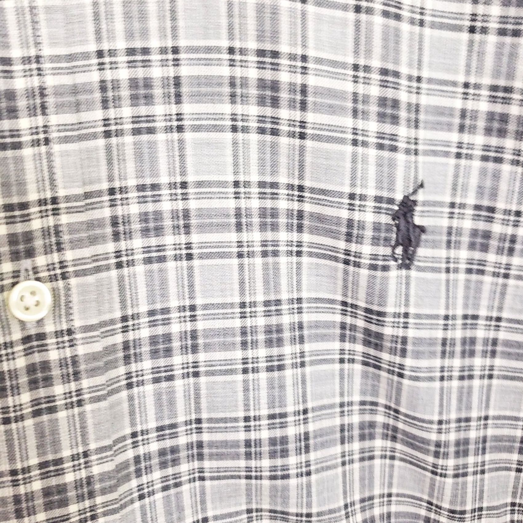 Ralph Lauren Ralph Lauren Shirt Mens Large Gray Plaid Button-Down Slim Fit Casual Pony Logo Size US L / EU 52-54 / 3 - 5 Thumbnail