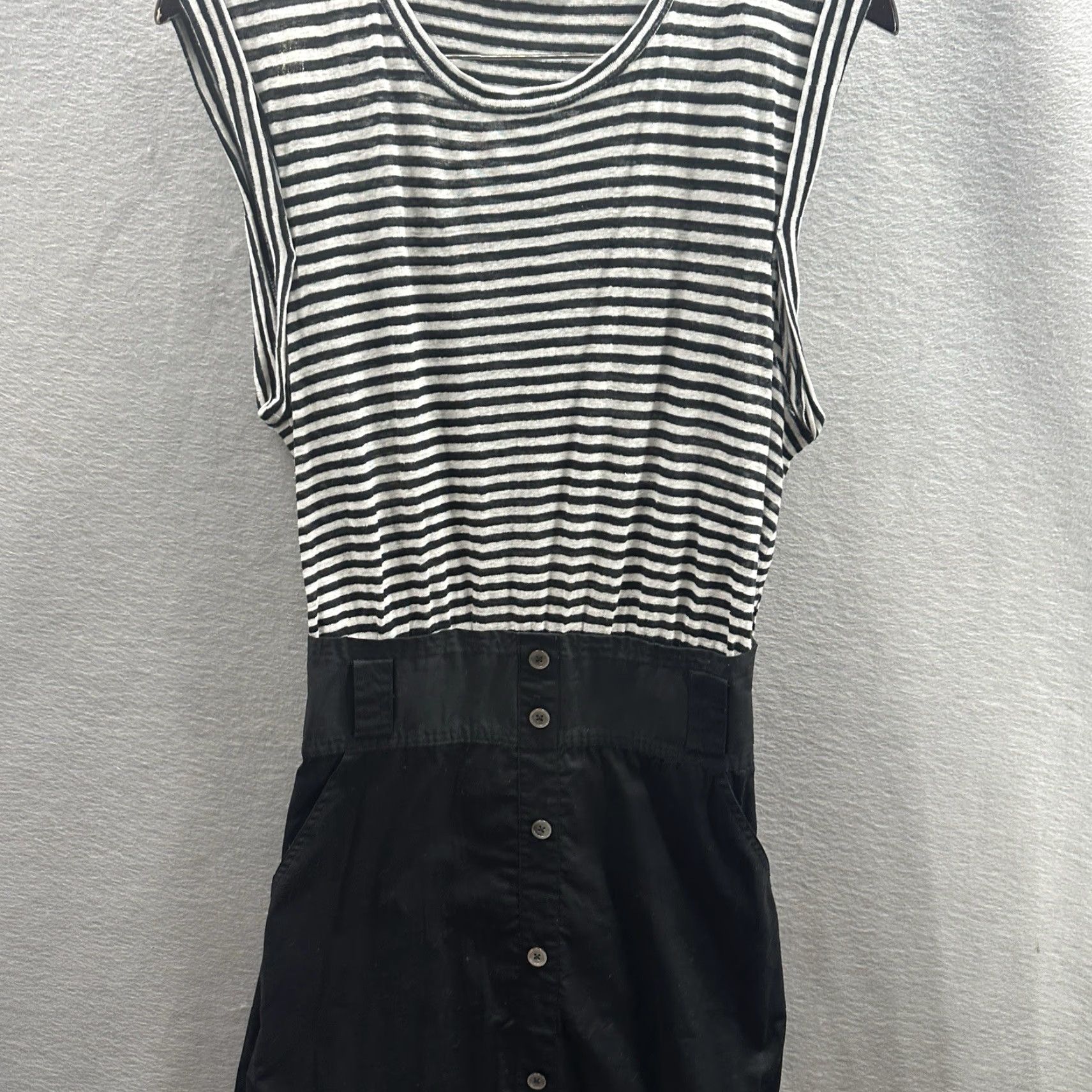 Veronica Beard VERONICA BEARD Dress Maxi Shirt Womens S Linen Blend Stripe 90s Casual Size 28" / US 6 / IT 42 - 3 Thumbnail