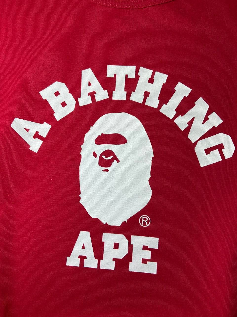 Bape BAPE College Logo Heavyweight Tee Red A Bathing Ape Size XL Size US XL / EU 56 / 4 - 5 Thumbnail