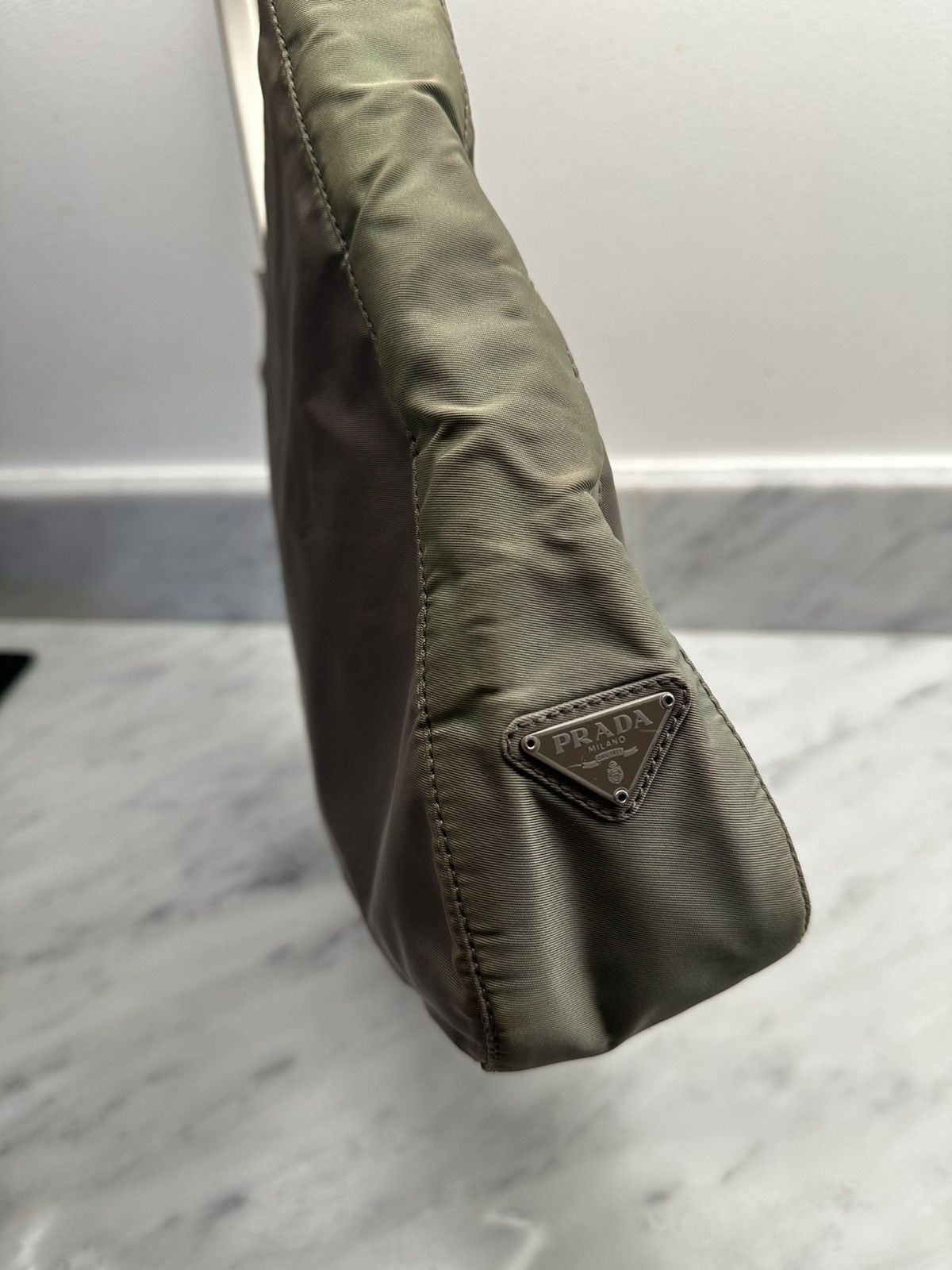 Prada Prada shoulder bag 🔥 khaki logo triangle handbag clear arm Size ONE SIZE - 10 Thumbnail