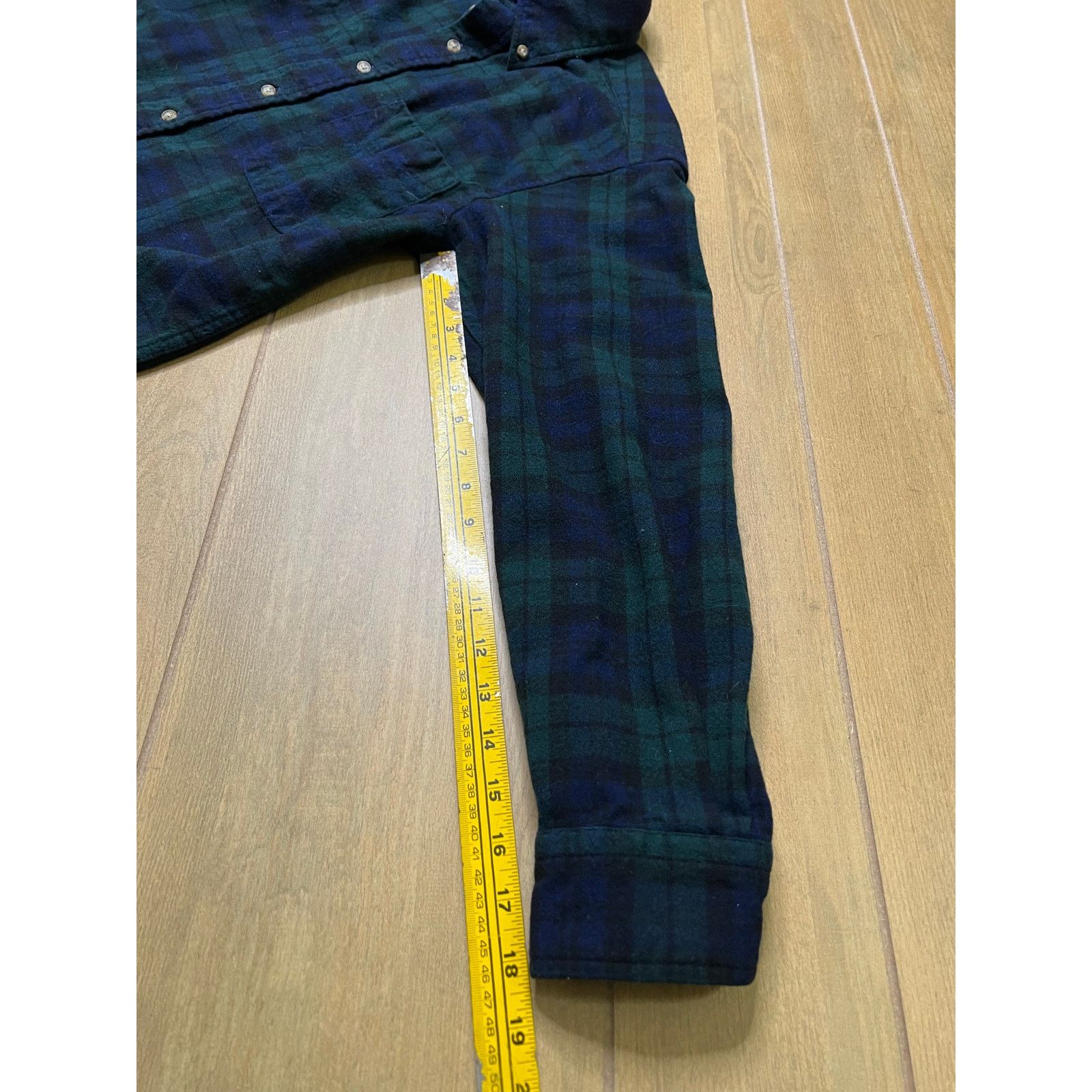 Pendleton Vintage Pendleton Blue Green Plaid Virgin Wool Shirt Mens S Size US S / EU 44-46 / 1 - 10 Thumbnail