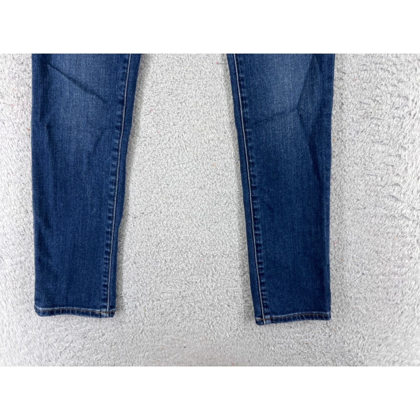 J Brand J.Brand Jeans Womens 25 Blue Denim Skinny Low Rise Cotton Blend 24x26 5-Pocket Design Zip Closure - Regular Fit Mens? Size 42" / US 20 - 2 Thumbnail