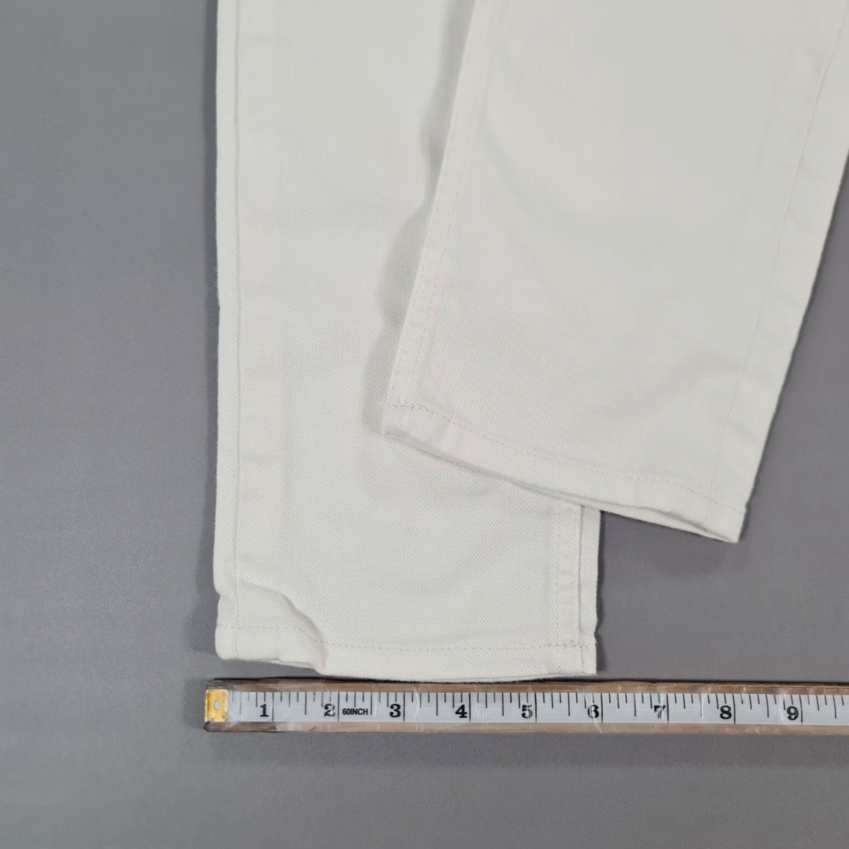 Acne Studios Acne Studios Bla Konst Jeans Slim W31 L26 White Denim Stretch 5-Pocket Tapered Size US 31 - 6 Thumbnail