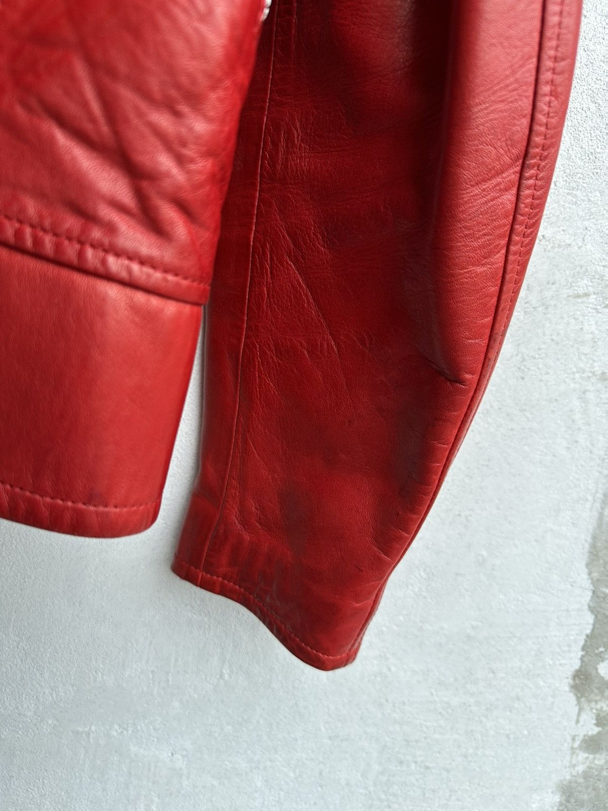 Saint Laurent Paris [50] SS14 Red L01 Lambskin leather jacket Size US M / EU 48-50 / 2 - 16 Thumbnail