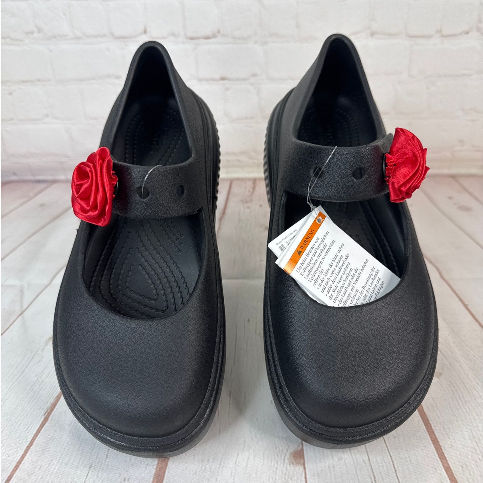 Crocs Crocs Stomp Rosette Mary Jane Rose Platform Clog M 7/W 9 Size US 9 / IT 39 - 6 Thumbnail