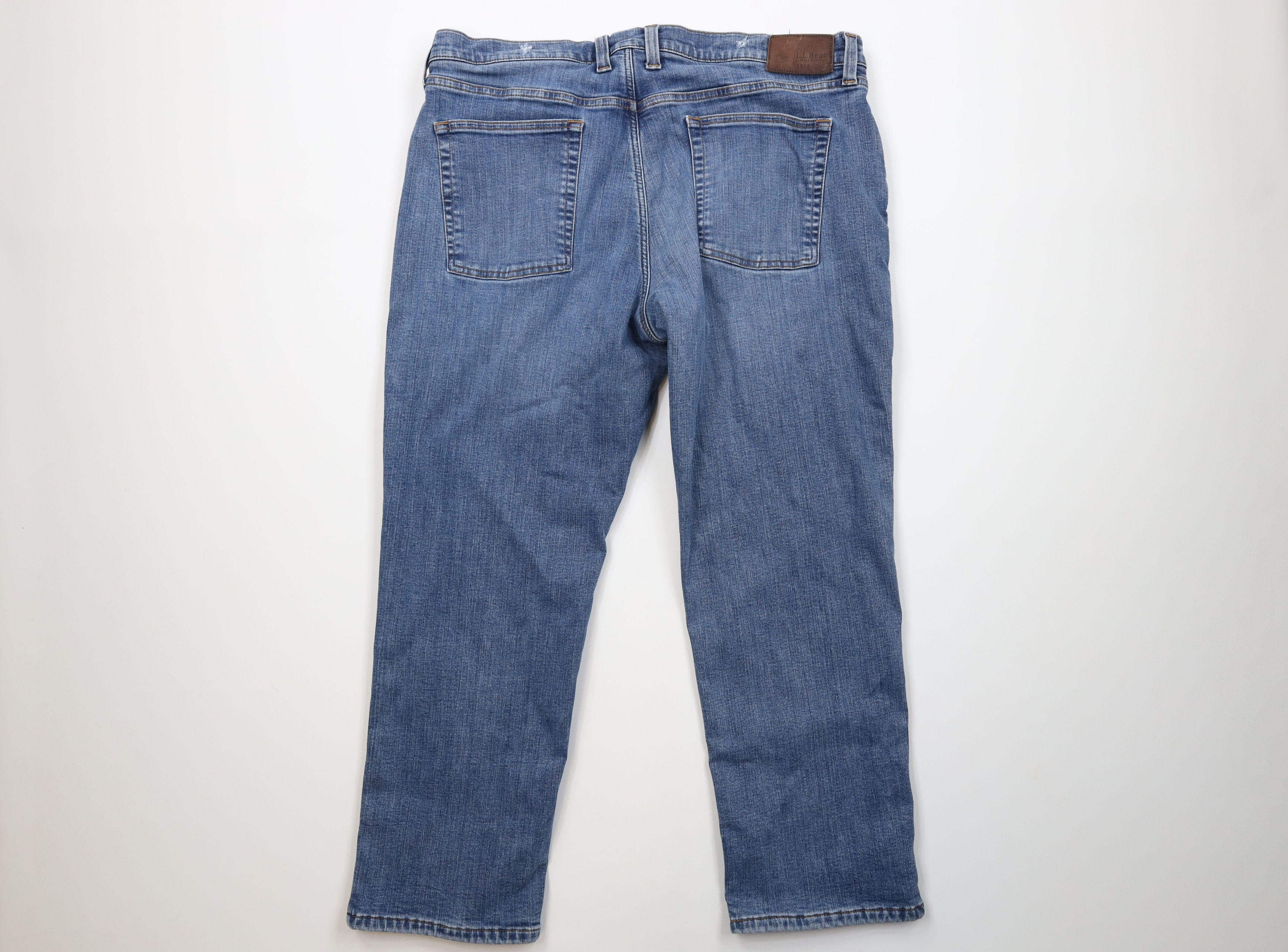 L.L. Bean Vintage LL Bean Fleece Lined Wide Leg Stretch Denim Jeans Size US 40 / EU 56 - 10 Thumbnail