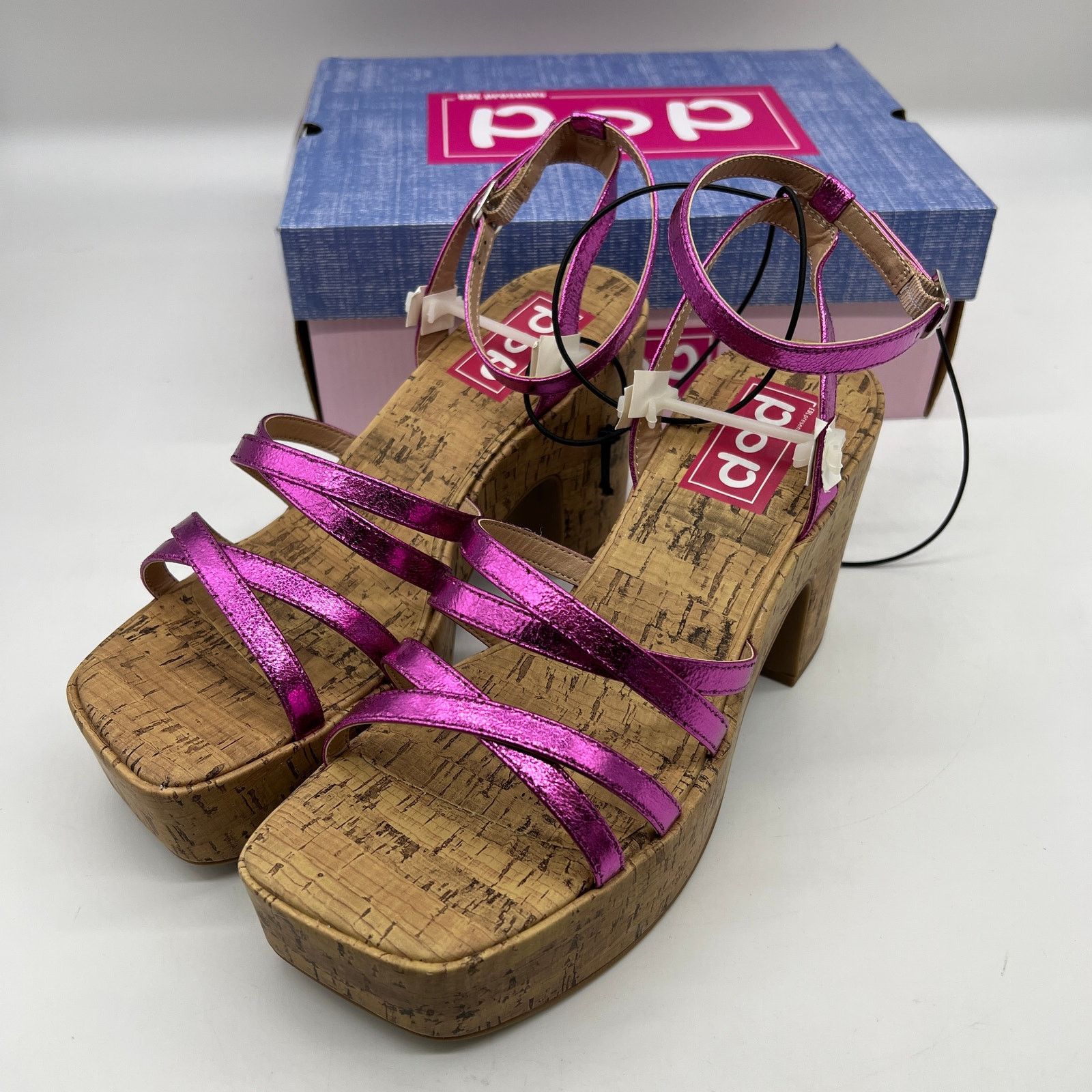 Other Pop Womens Kallie Heeled Sandals Pink Fuschia Multicolor Size US 9 / IT 39 - 8 Thumbnail