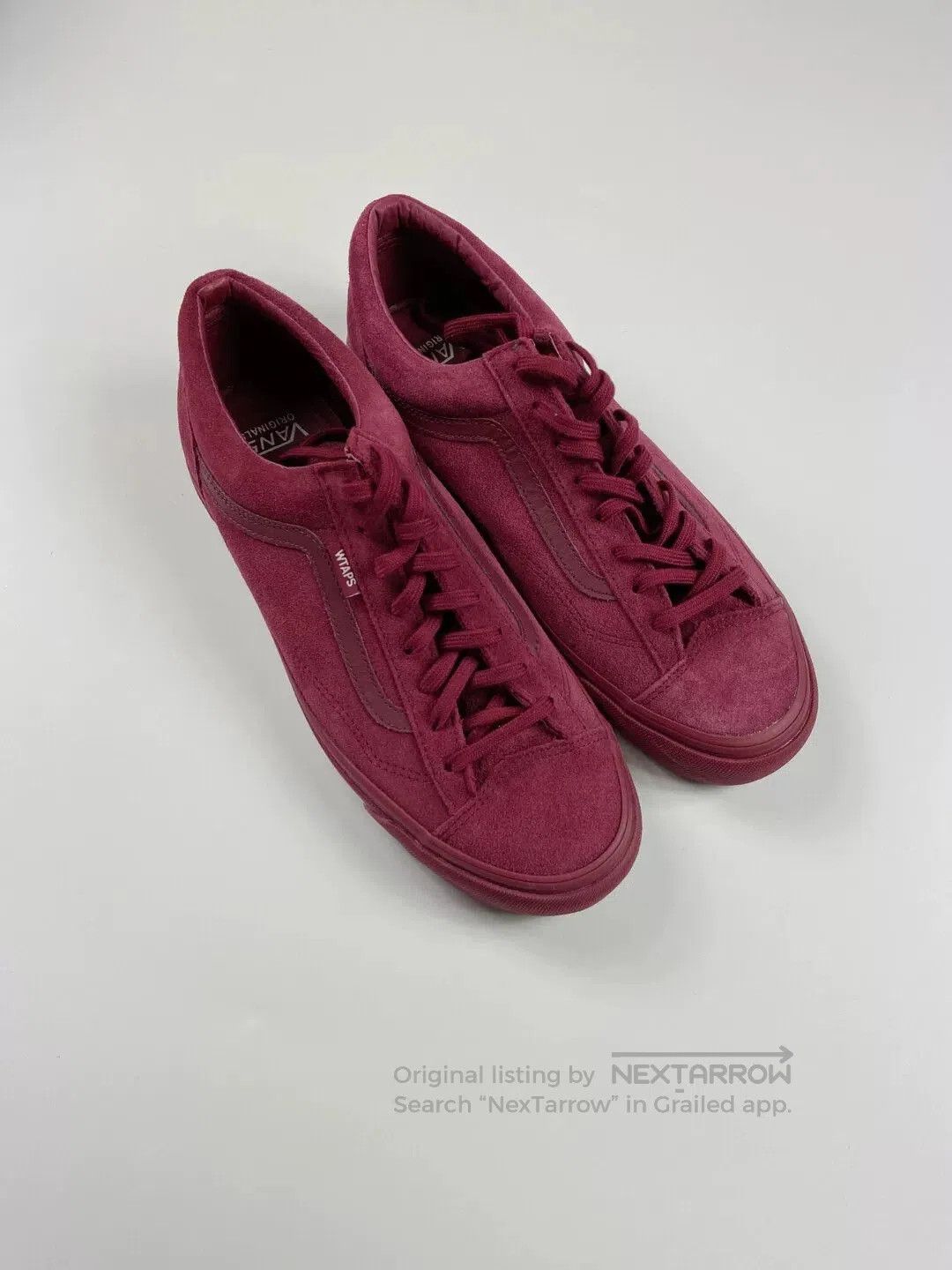 Wtaps vans sk8 hi sneakers in rich burgundy. Size US 10 / EU 43 - 1 Thumbnail