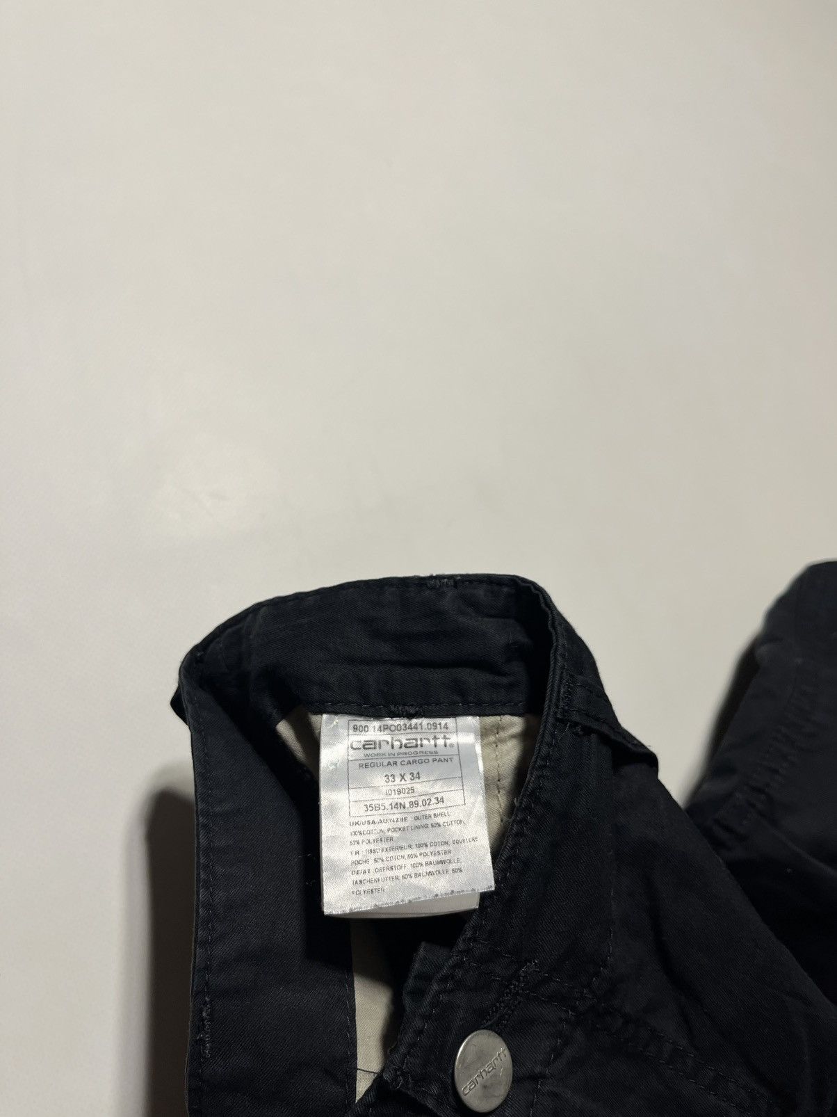 Carhartt Vintage Carhartt Cargo Black Pants Streetwear Y2K Size US 33 - 9 Thumbnail