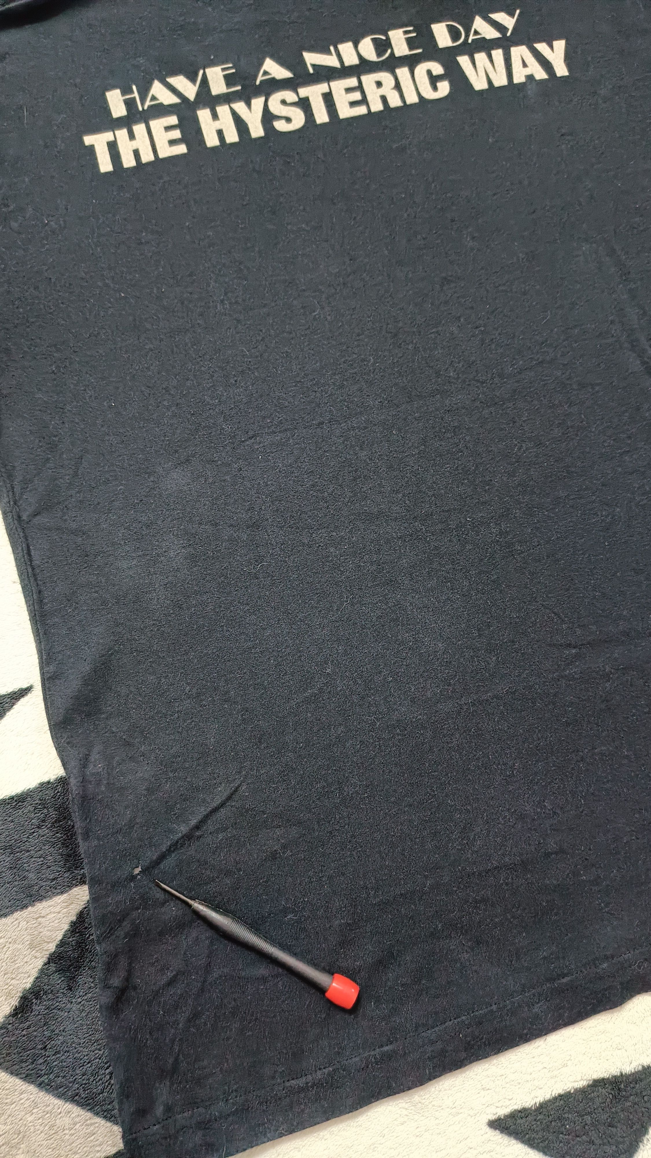 Hysteric Glamour 🔥🔥 Rare Hysteric Glamours Have A Nice days Black Tee Size US M / EU 48-50 / 2 - 9 Thumbnail