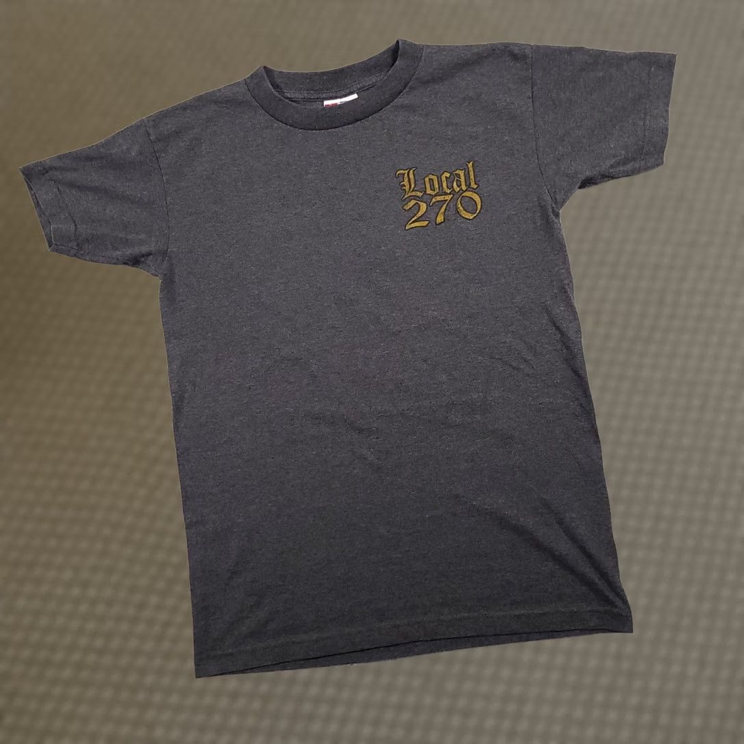 Vintage VINTAGE Bayside's Best Carpenters Local 270 T-Shirt Mens Small Gray Made in USA Size US S / EU 44-46 / 1 - 1 Thumbnail