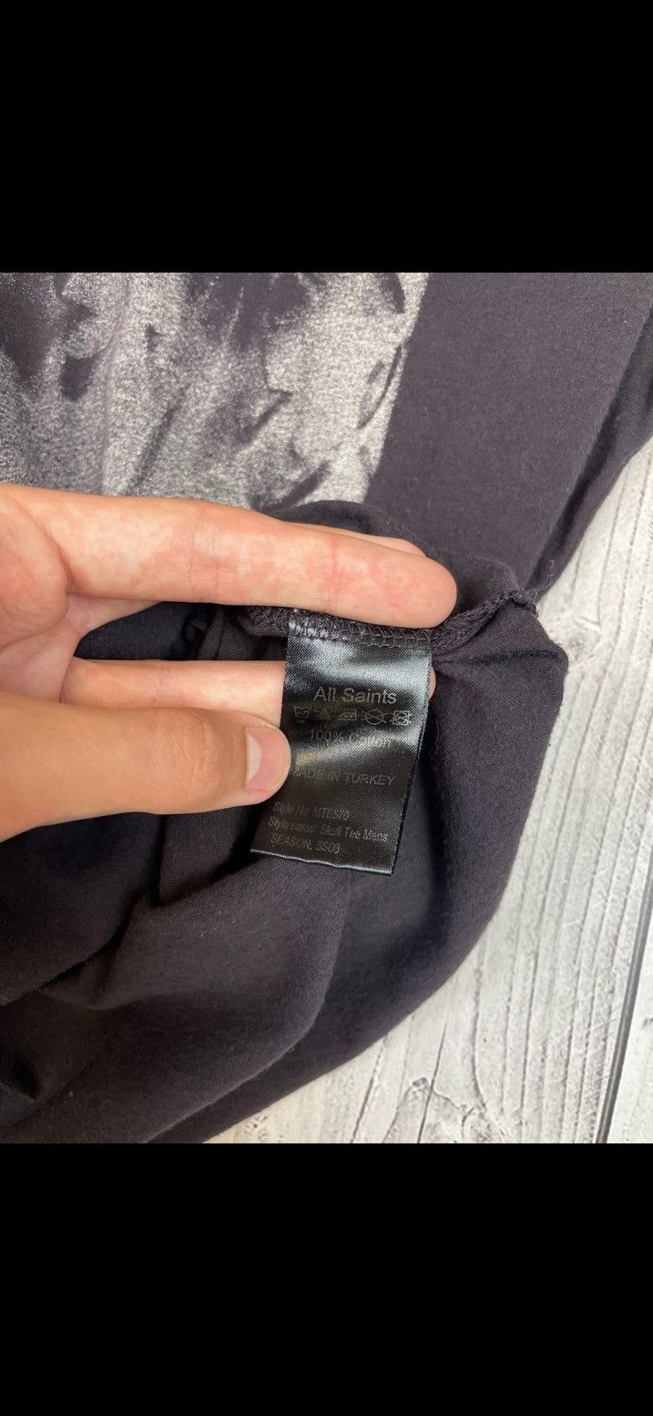 Allsaints Vintage Allsaints tee logo rare size XL distressed Size US XL / EU 56 / 4 - 5 Thumbnail