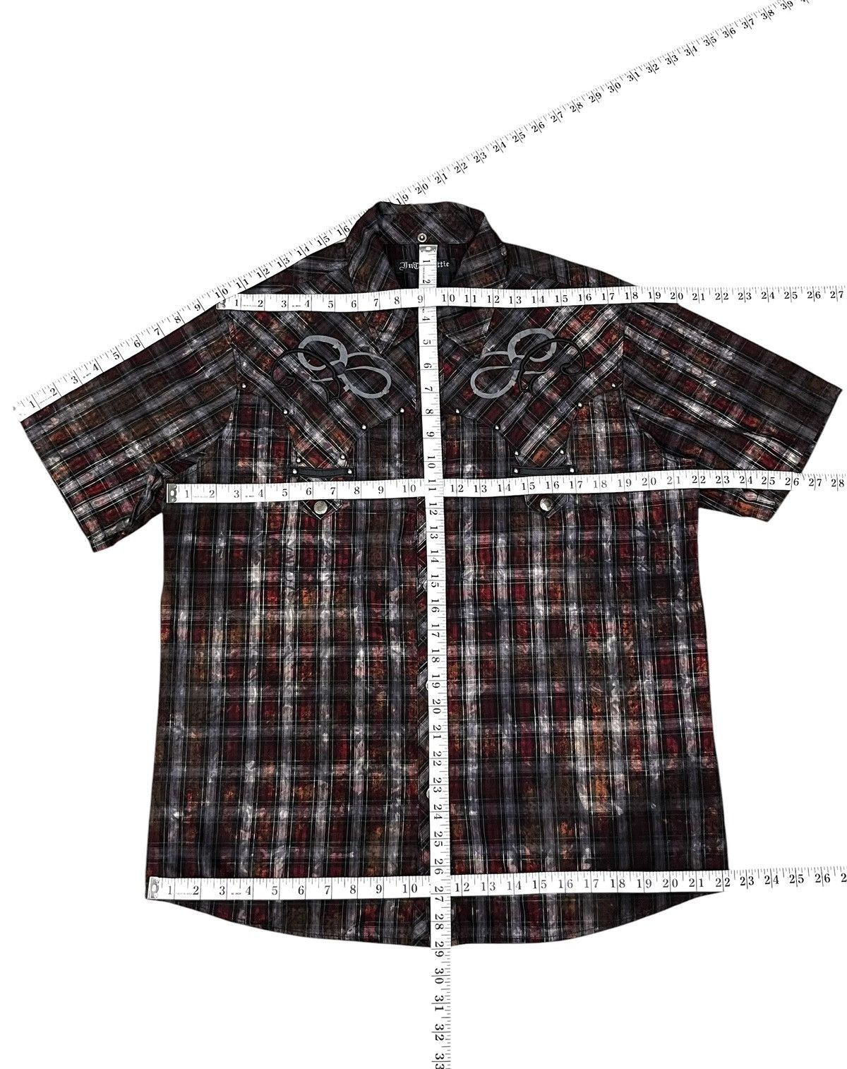 In The Attic In The Attic Punk Smokes Tartan Studded Tribal Shirt M Size US M / EU 48-50 / 2 - 16 Thumbnail