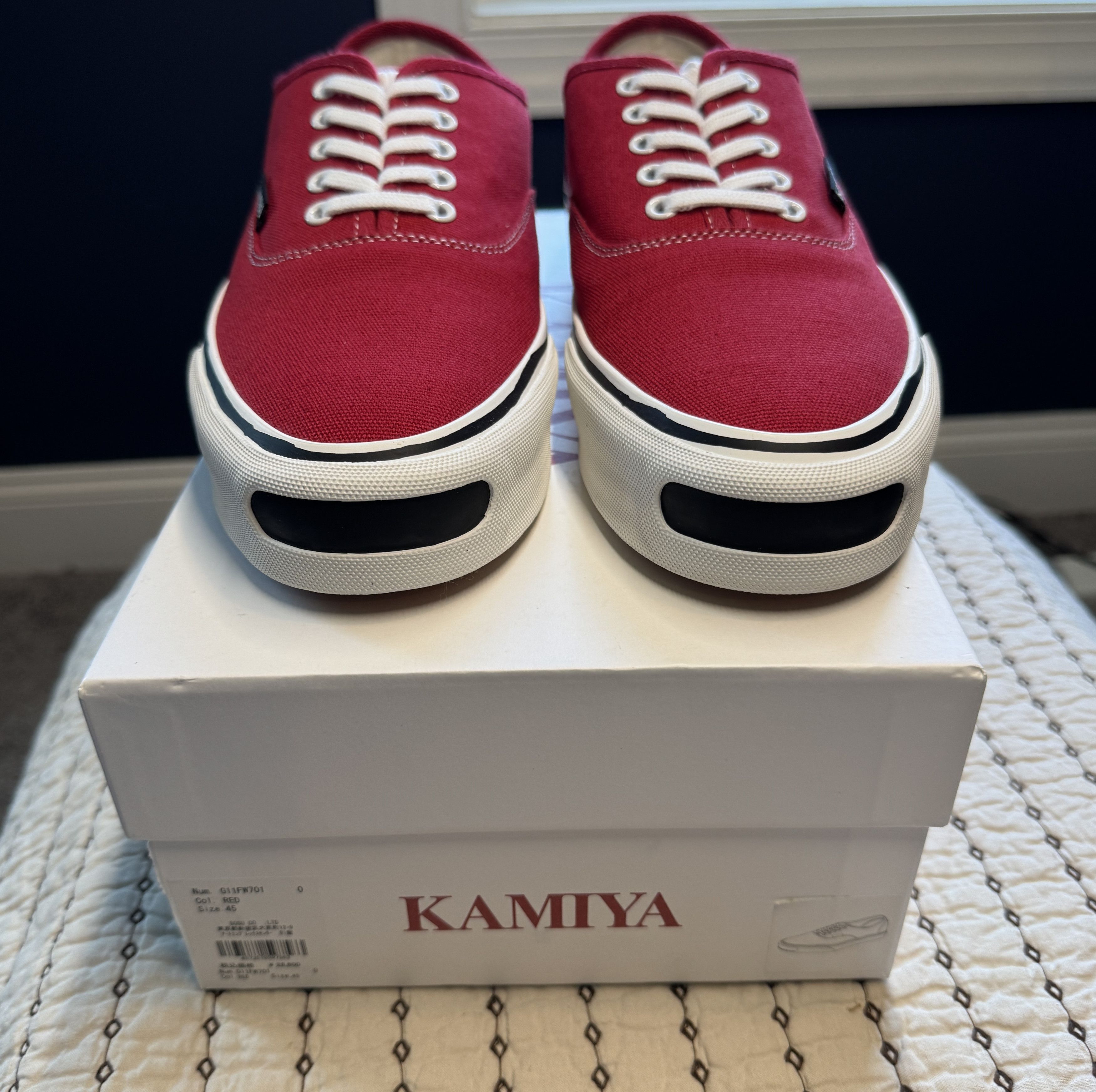 Maison MIHARA YASUHIRO KAMIYA / MIHARA YASUHIRO - HERC VULCANIZED SNEAKER RED SZ 45 Size US 12 / EU 45 - 3 Thumbnail