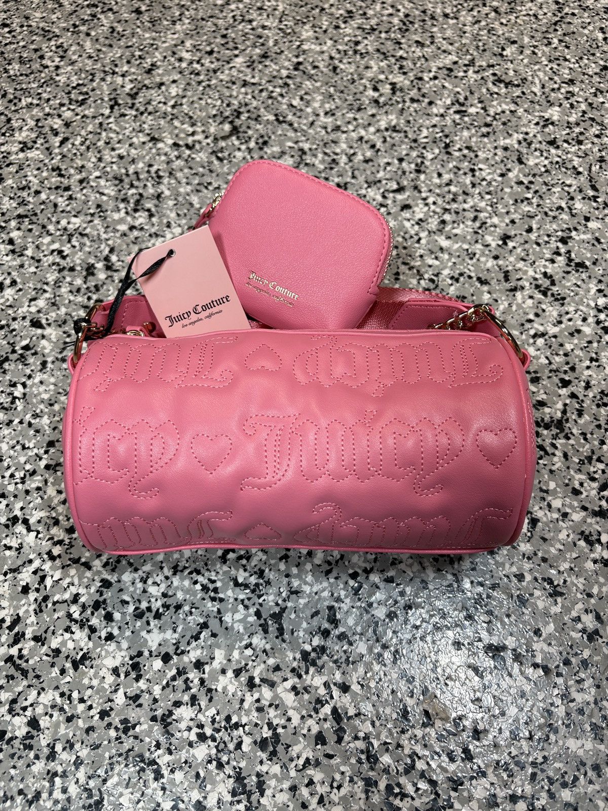Juicy Couture Vintage Y2K Juicy Couture Hot Pink Puff Roll Crossbody Bag Size ONE SIZE - 1 Thumbnail