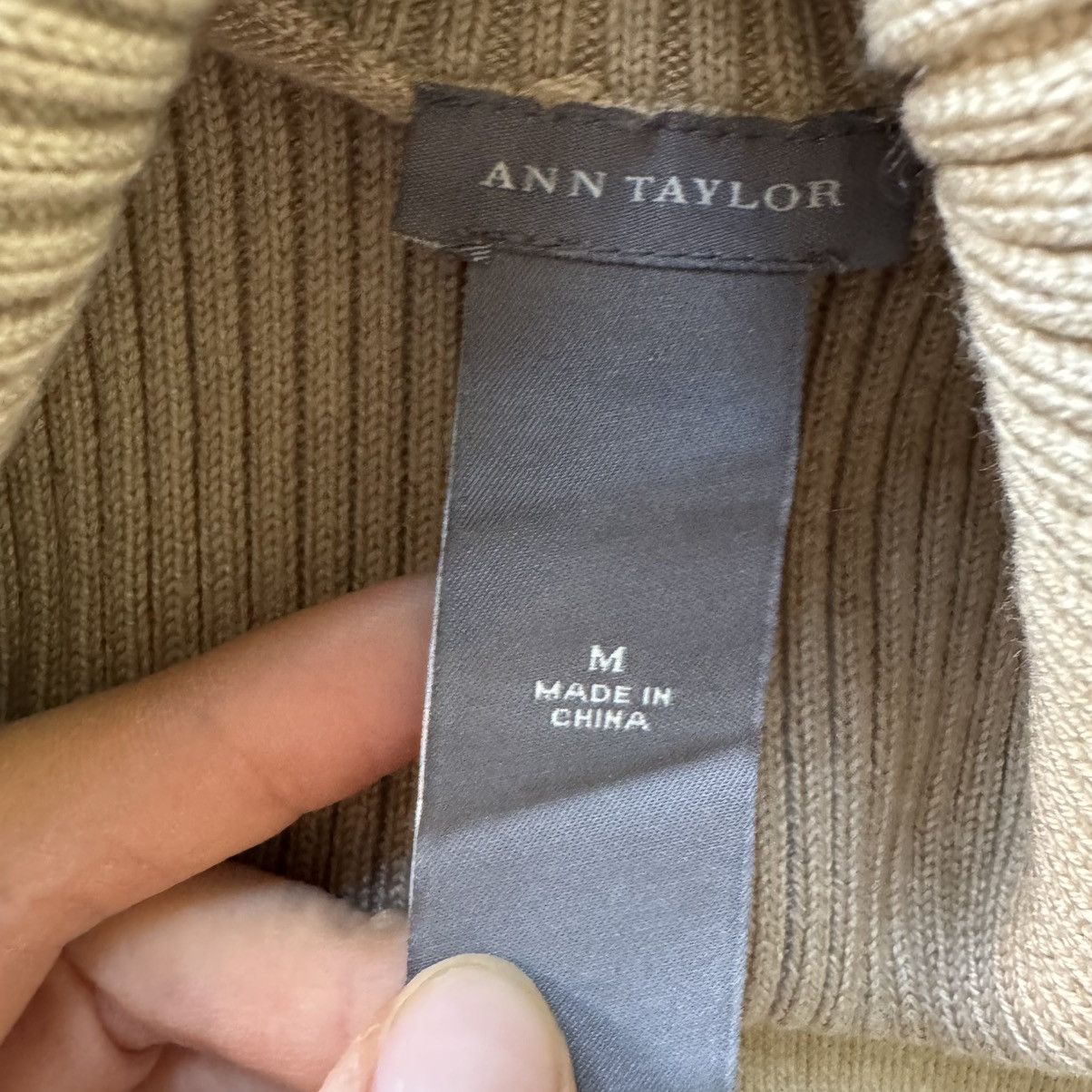 Ann Taylor Ann Taylor Silk Cashmere Turtleneck Sweater Size M / US 6-8 / IT 42-44 - 4 Thumbnail