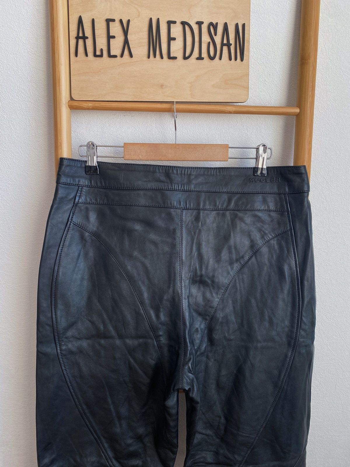 Mugler Mugler x H&M Leather Pants Size US 34 / EU 50 - 12 Thumbnail