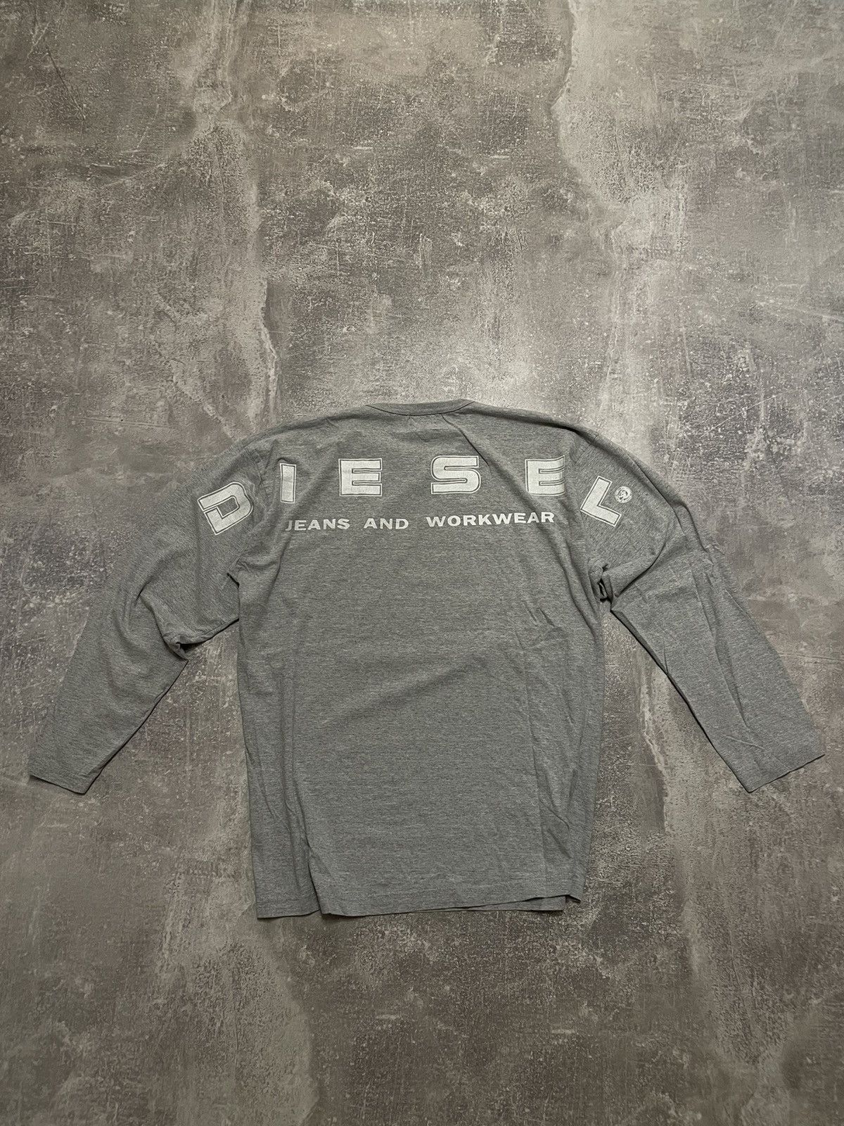 Diesel × Vintage Vintage Diesel Long Sleeve Big Logo Size US L / EU 52-54 / 3 - 1 Thumbnail