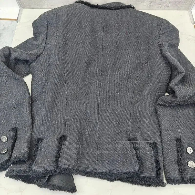Chanel Chanel Gray Denim Jacket for Women . Size M / US 6-8 / IT 42-44 - 6 Thumbnail