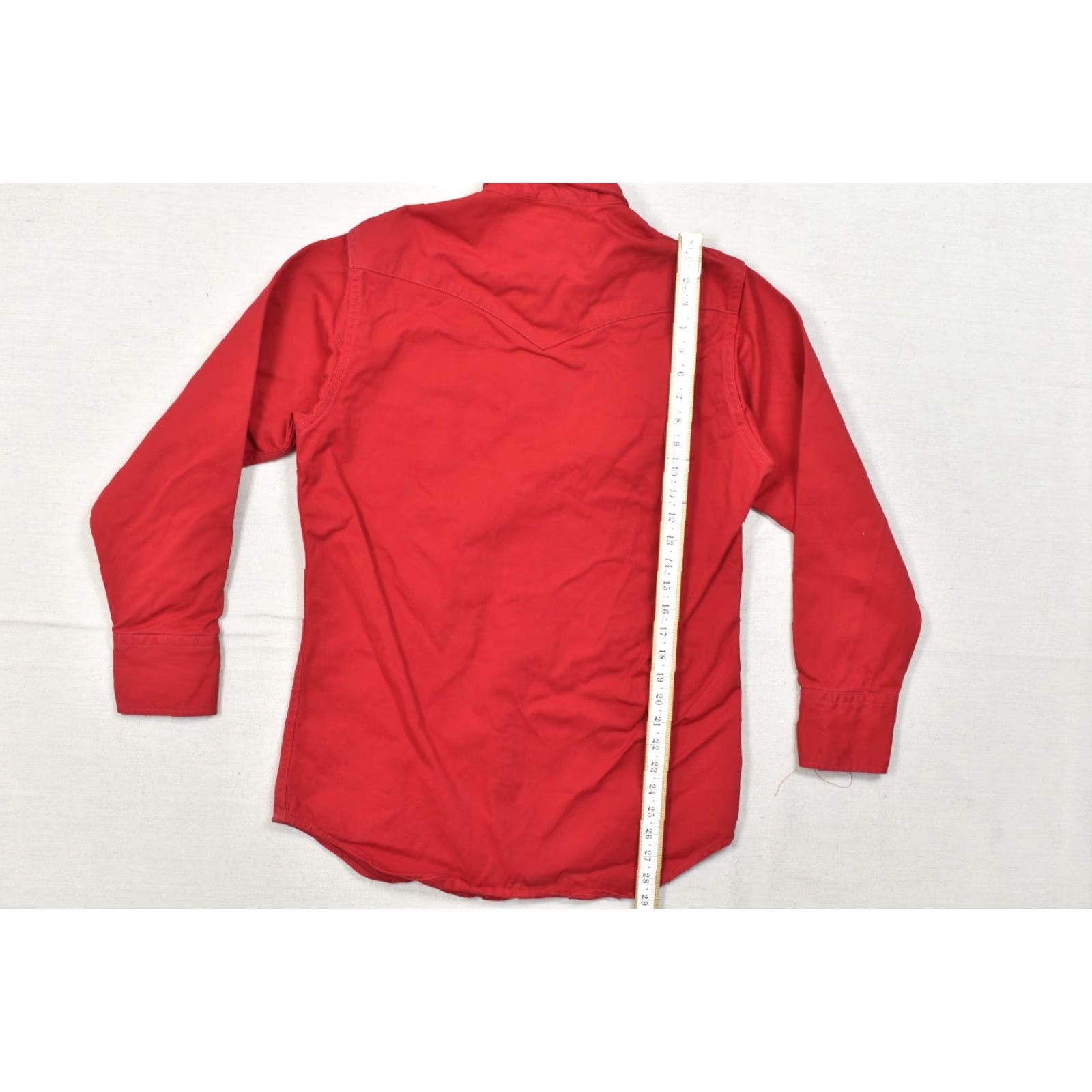 Carhartt VINTAGE Carhartt Men's Shirt Western Pearl Snap Long Sleeve Work Red 15.5 x 33 M XS? Size US M / EU 48-50 / 2 - 3 Thumbnail