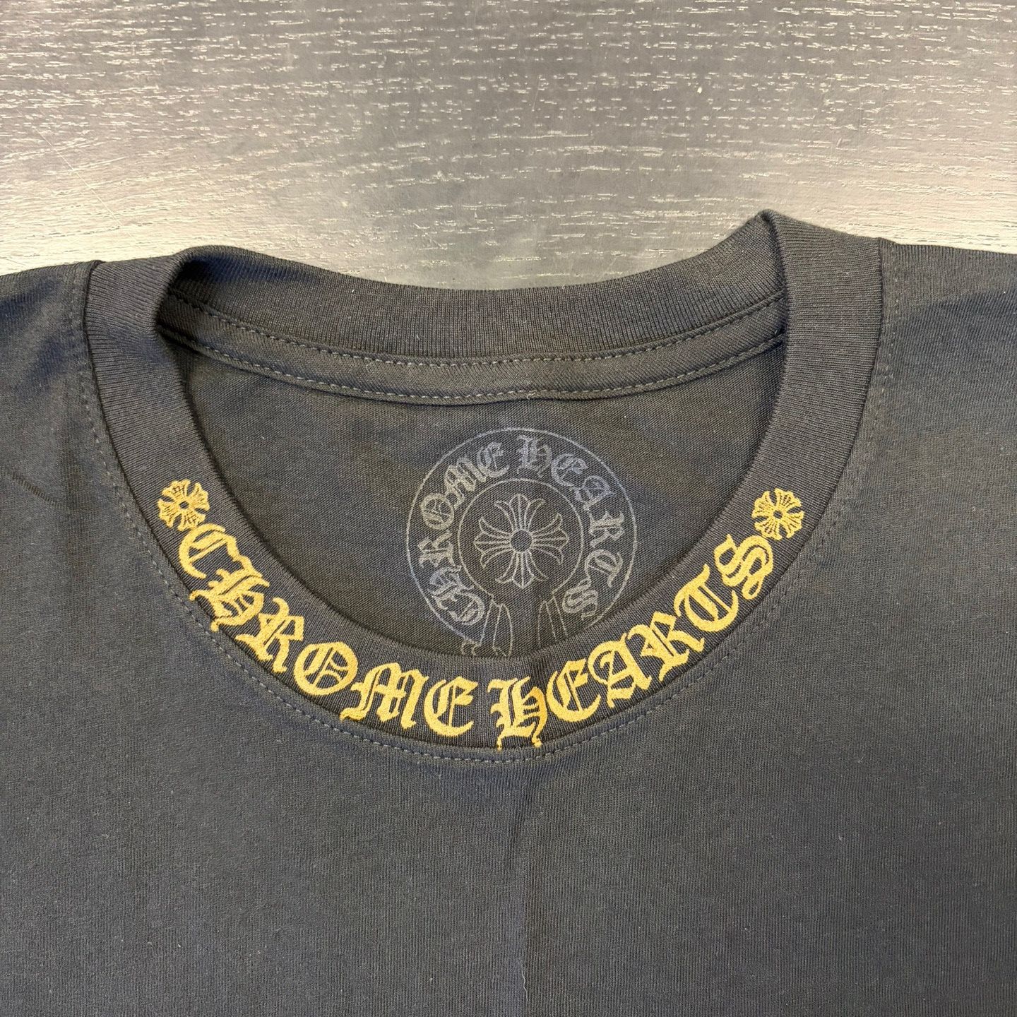 Chrome Hearts Chrome Hearts Neck Logo Long Sleeve T-Shirt Black Army Green Size US L / EU 52-54 / 3 - 3 Thumbnail