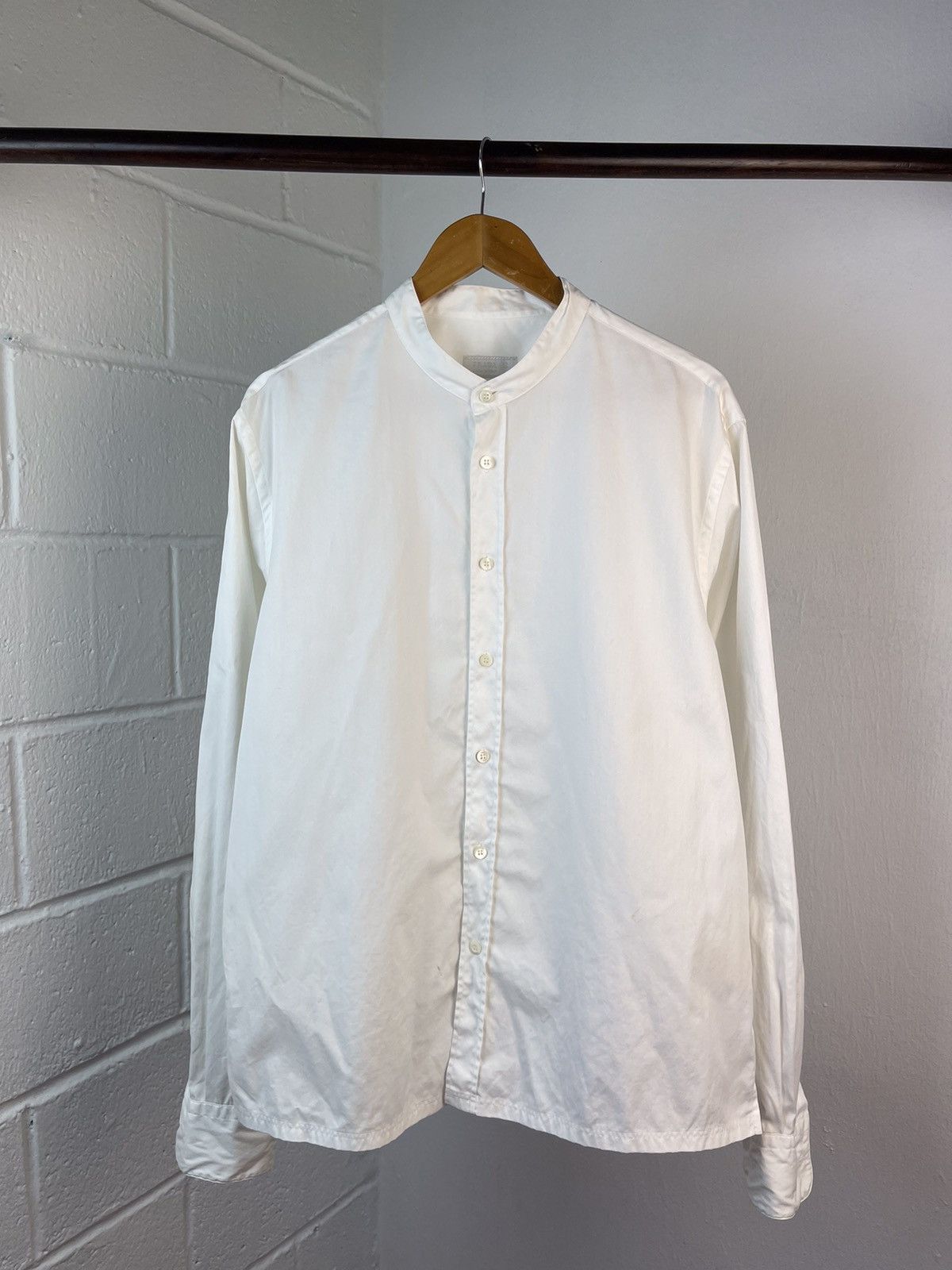 Prada Early 2000 Prada White Plaid Shirt Size US L / EU 52-54 / 3 - 2 Thumbnail