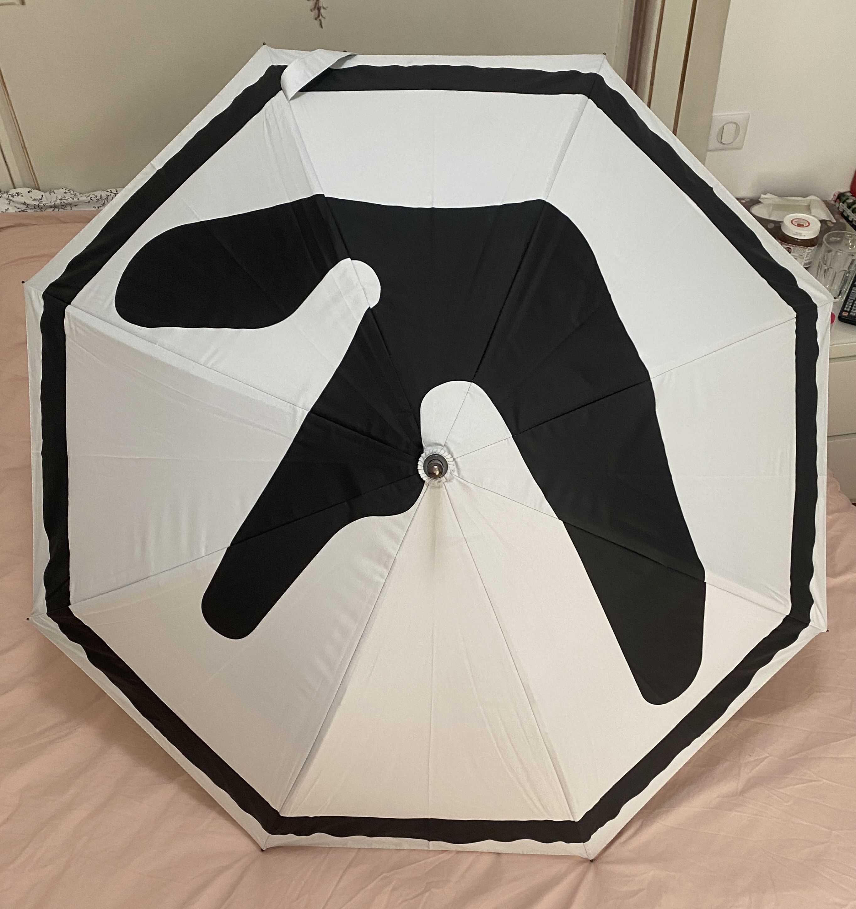 image of Vintage Aphex Twin Windowlicker Promotional Umbrella in White, Men's