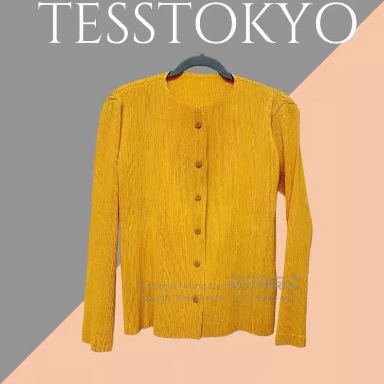 Issey Miyake Issey Miyake Yellow toothpick top Size M / US 6-8 / IT 42-44 - 1 Thumbnail
