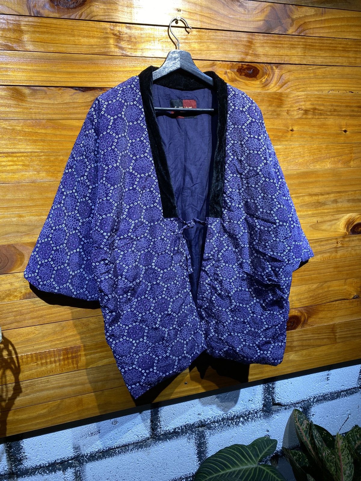 Japanese Brand Vintage Japanese Hanten Jacket – Purple Geometric Pattern Size US M / EU 48-50 / 2 - 5 Thumbnail