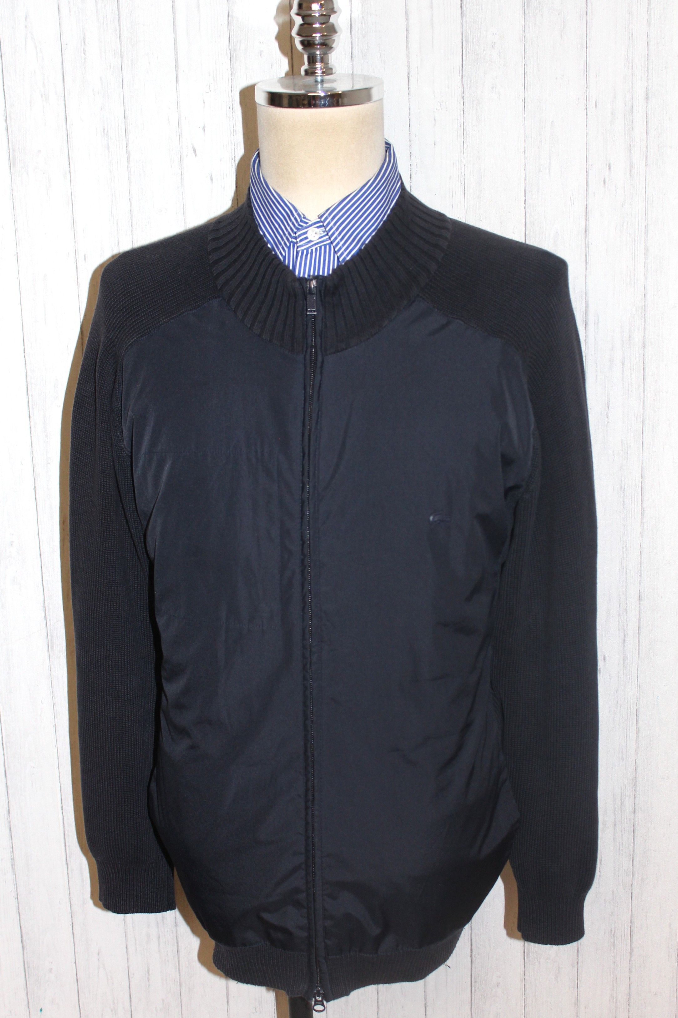 Lacoste Men's Lacoste Blue Bomber Style Jacket Size US L / EU 52-54 / 3 - 3 Thumbnail
