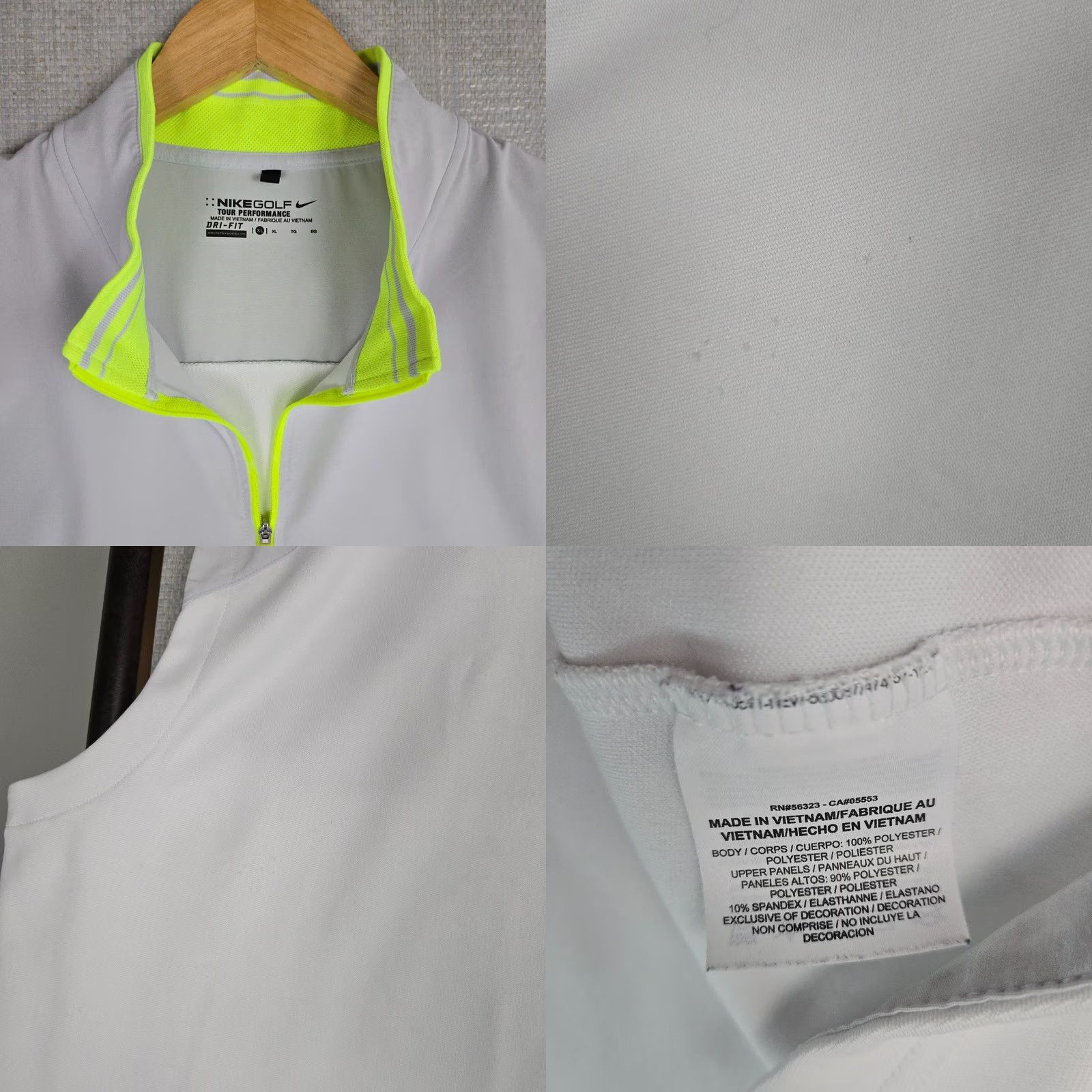 Nike NIKE GOLF Tour Performance Vest Size XL Mens 1/2 Zip Hardshell/Knit Pullover Size US XL / EU 56 / 4 - 9 Thumbnail