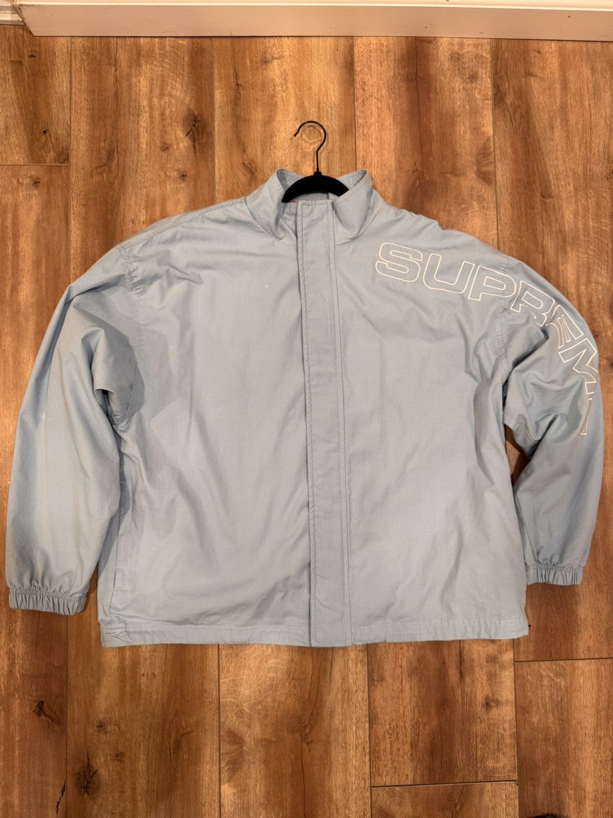 Supreme Supreme Spellout Embroidered Ripstop Track Jacket Size US L / EU 52-54 / 3 - 1 Thumbnail