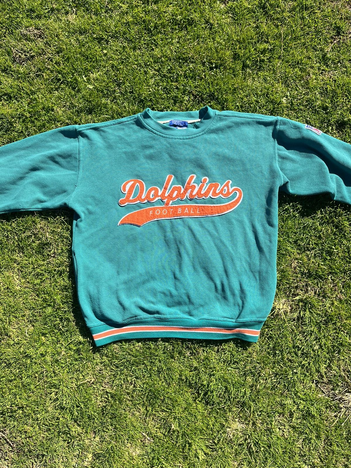 NFL × Vintage Vintage Dolphins Sweater Size US L / EU 52-54 / 3 - 2 Thumbnail
