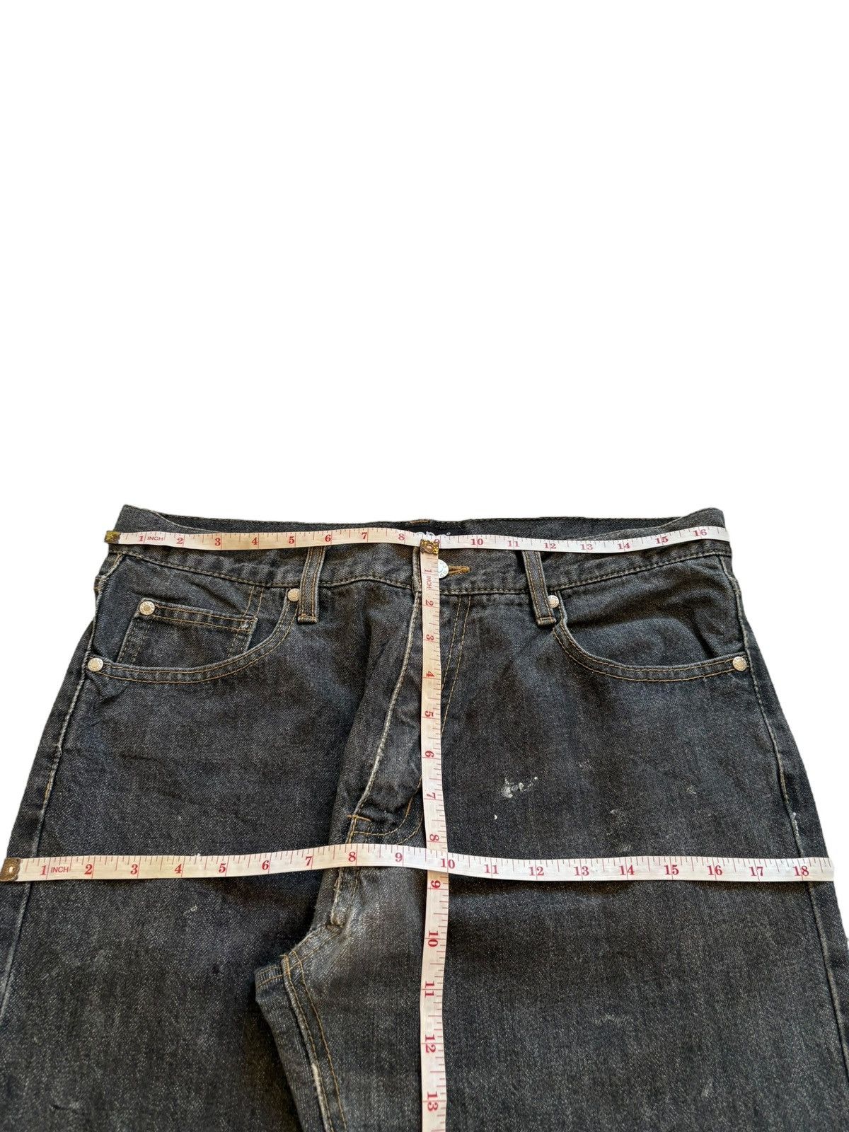 Japanese Brand Vintage Japanese Brand Painted Loose Baggy Jeans Size US 34 / EU 50 - 12 Thumbnail