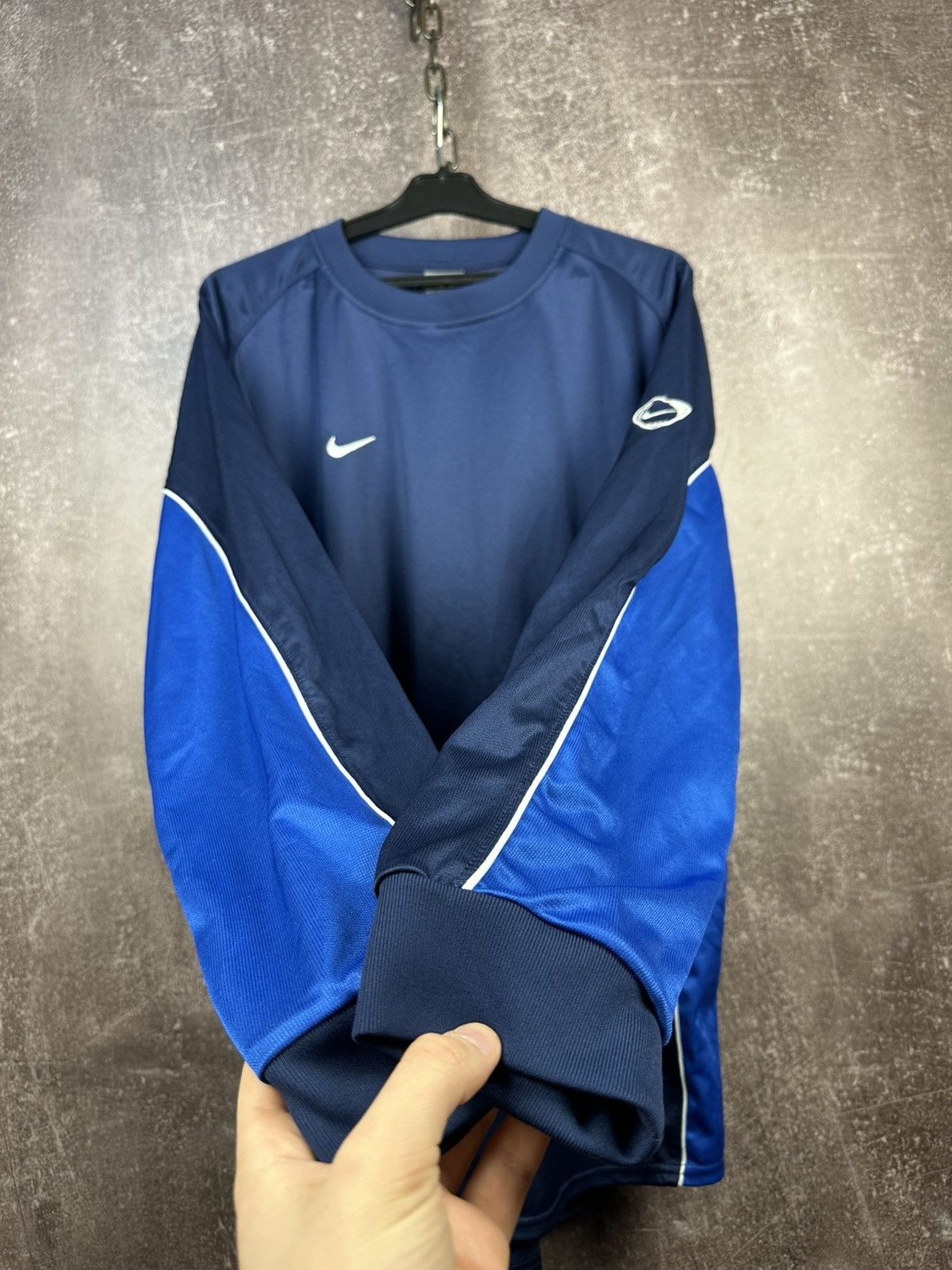 Nike Vintage Nike Longsleeve Jersey Shirt Soccer Swoosh 90s Size US XXL / EU 58 / 5 - 2 Thumbnail