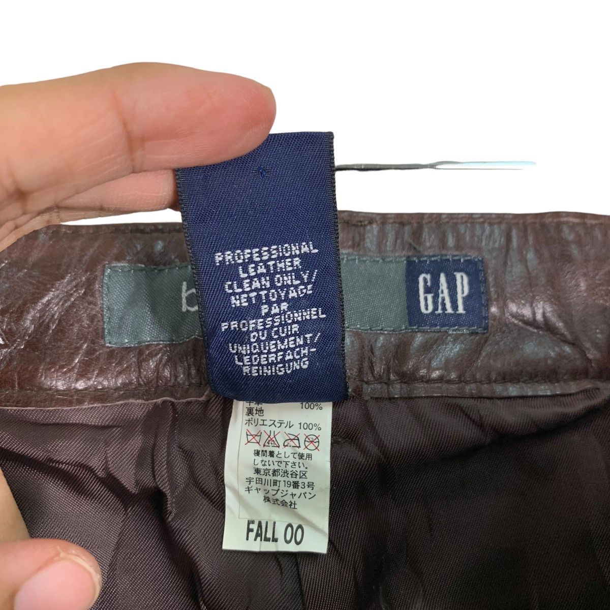 Gap Y2K Fall 00 GAP Bootcut Leather Pant #0051-C4 Size US 28 / EU 44 - 15 Thumbnail