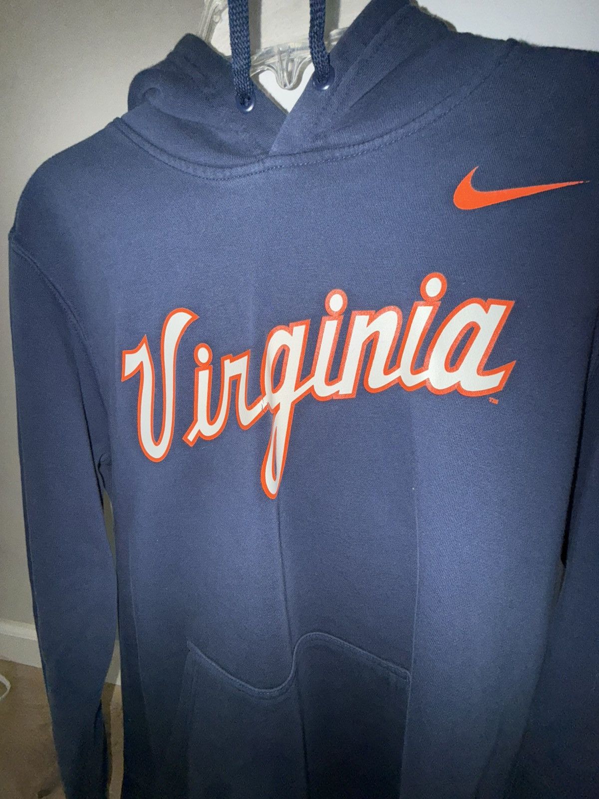 Nike University of Virginia Script Hoodie Size US M / EU 48-50 / 2 - 2 Thumbnail