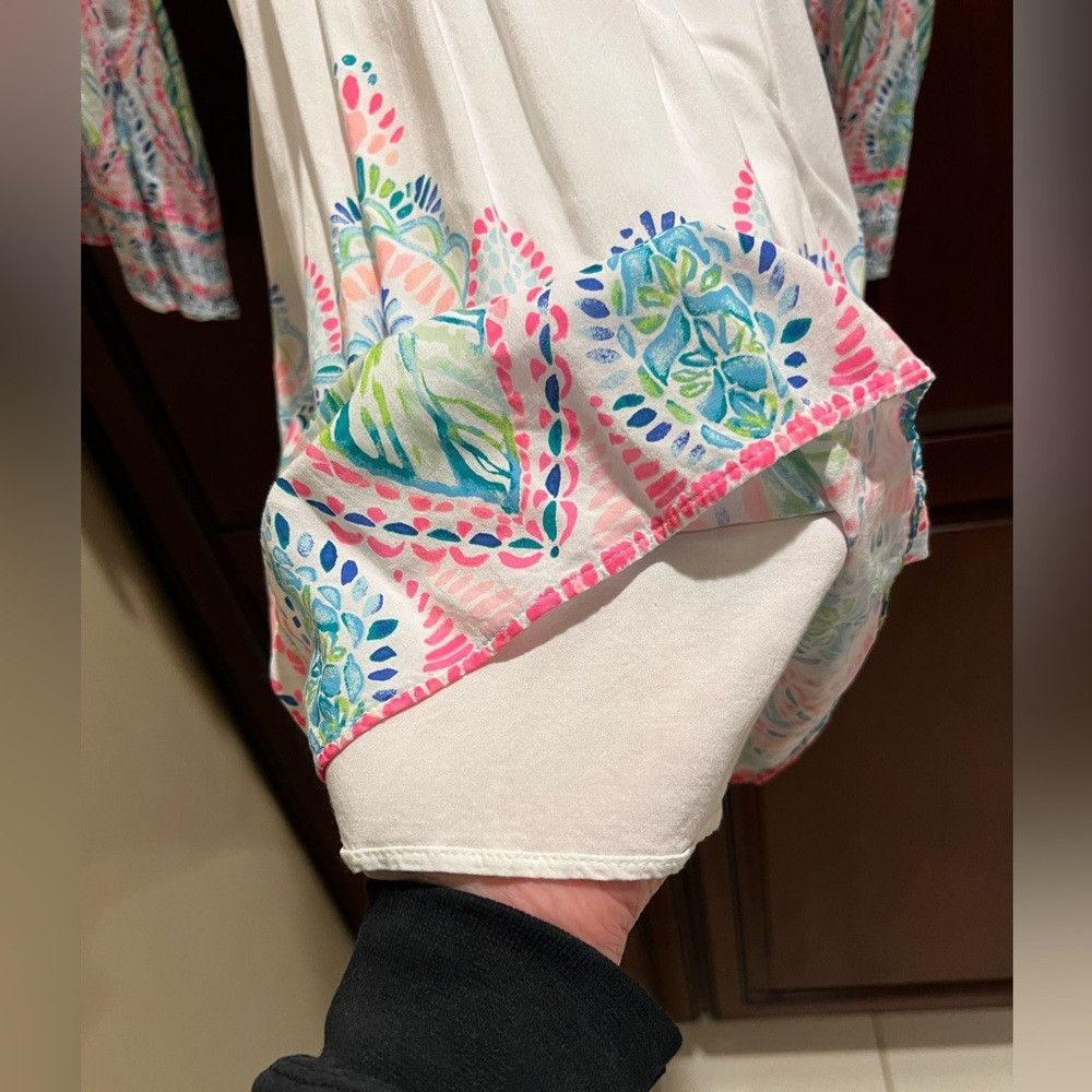 Lilly Pulitzer Lilly Pulitzer Off-Shoulder Flounce Sleeve Nevie Dress - XXS Size XXS / US 00 / IT 34 - 9 Thumbnail
