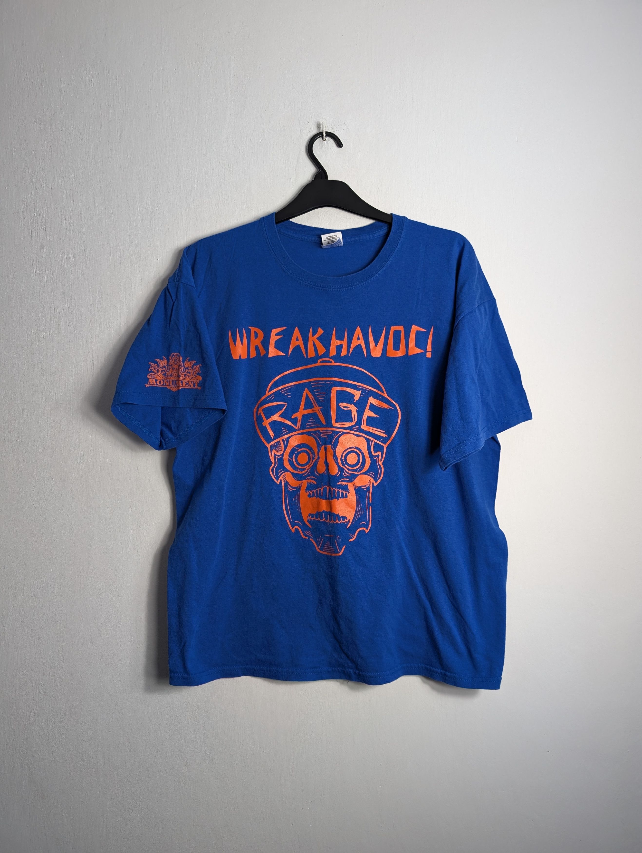 Gildan × Vintage Vintage T-shirt Wreak Havoc Y2K Graphic Size US XL / EU 56 / 4 - 1 Thumbnail