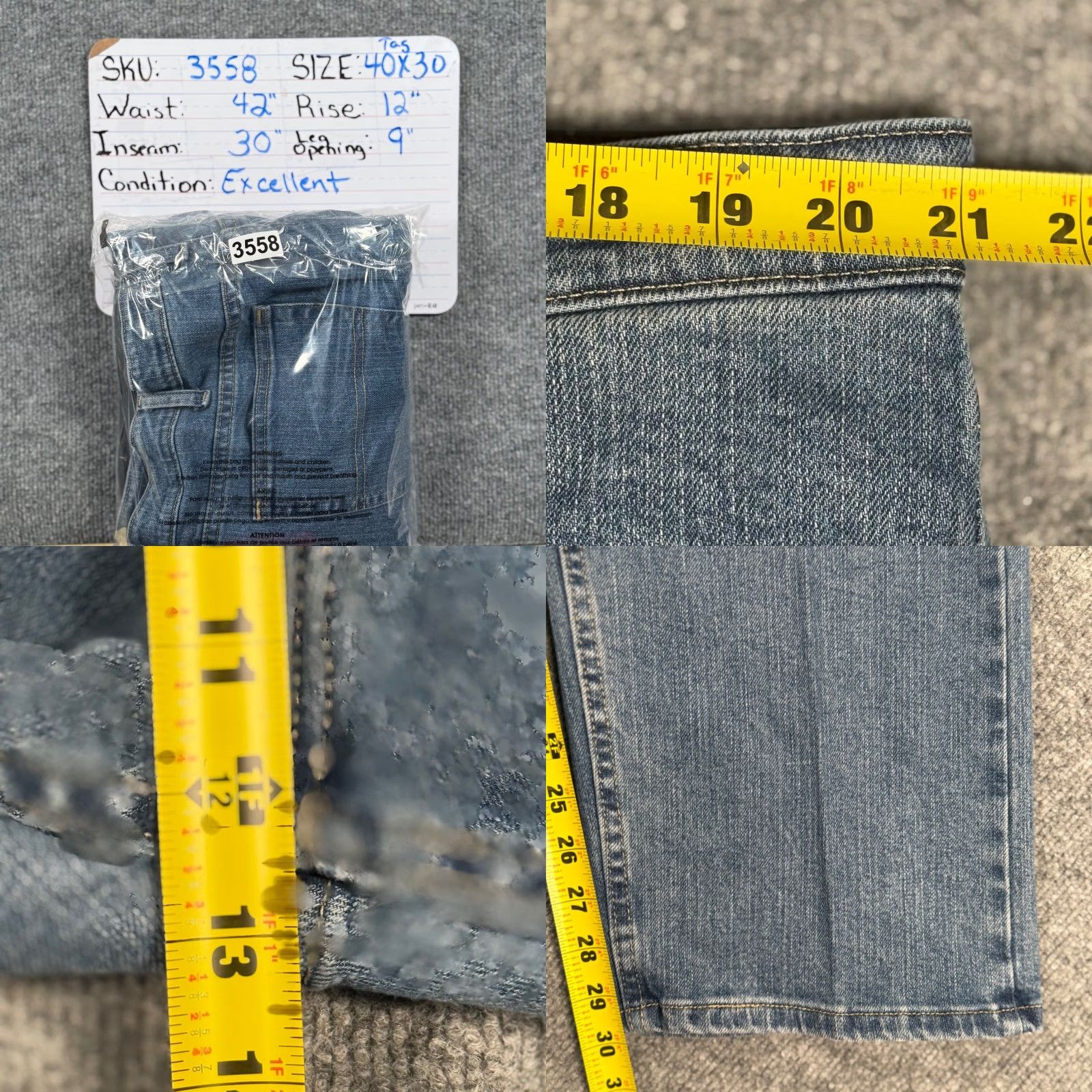 Wrangler VINTAGE? Nope. Wrangler Mens Jeans 40x30 Blue Classic Straight Leg Denim Pants Workwear Cowboy Size US 40 / EU 56 - 8 Thumbnail