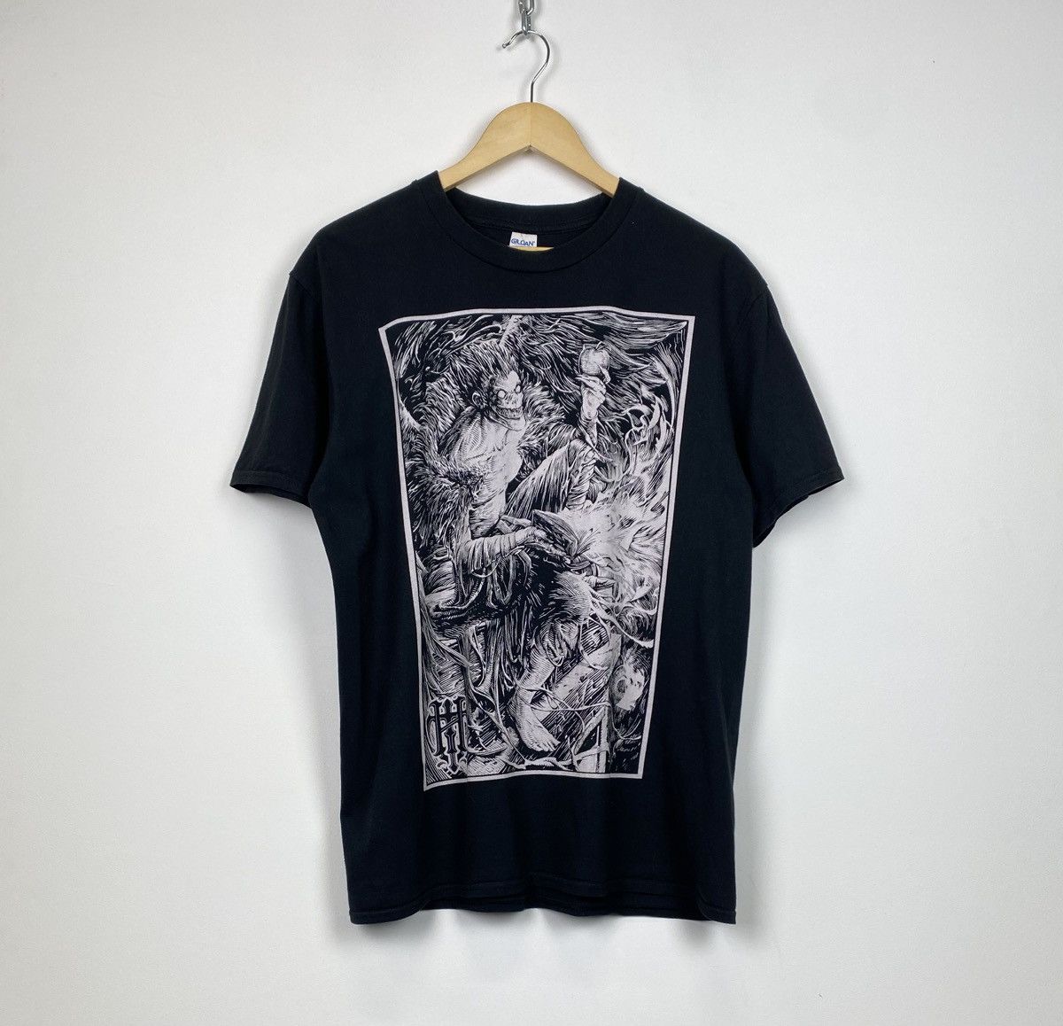Anime Death Note Anime T-Shirt Size L Short Sleeve Top Black Y2K Size US L / EU 52-54 / 3 - 1 Thumbnail