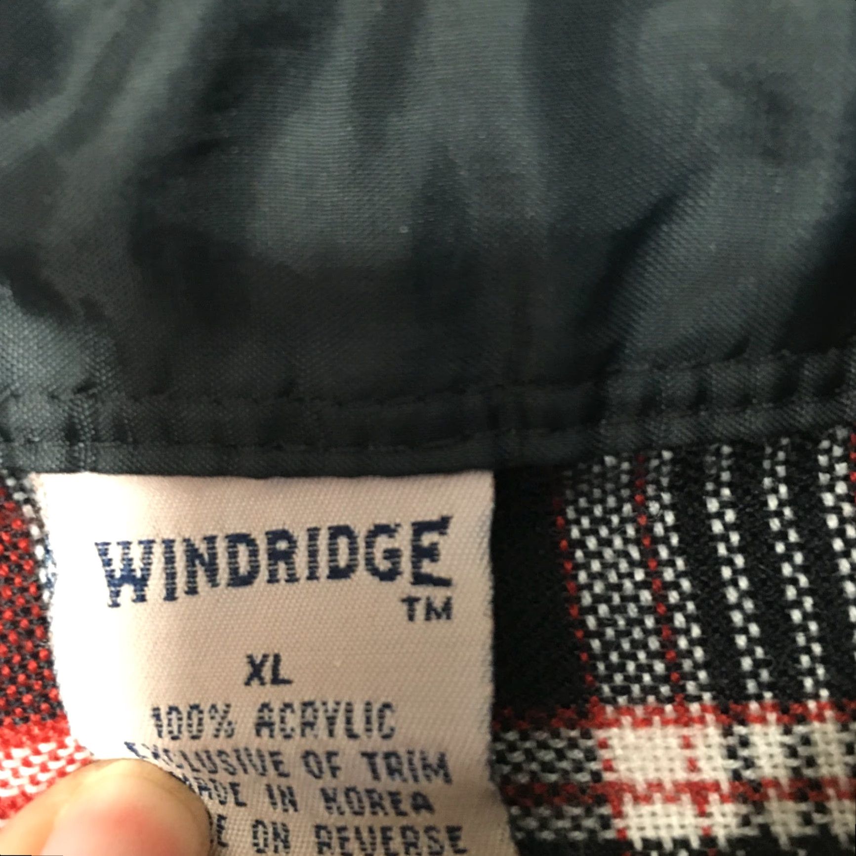 Vintage VINTAGE Windridge Shirt Mens XL Red Navy Plaid Flannel Button-Up 90s Western Casual Size US XL / EU 56 / 4 - 2 Thumbnail