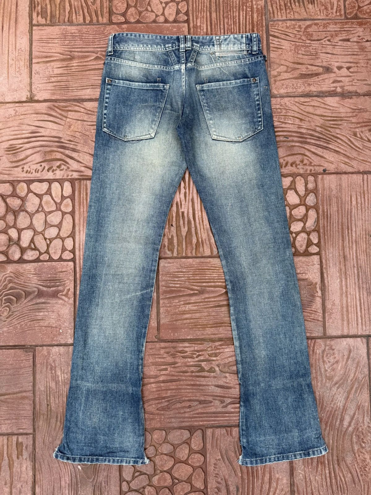Marithe + Francois Girbaud MARITHE FRANCOIS GIRBAUD Flare Denim Rare Design Size 31" - 12 Thumbnail
