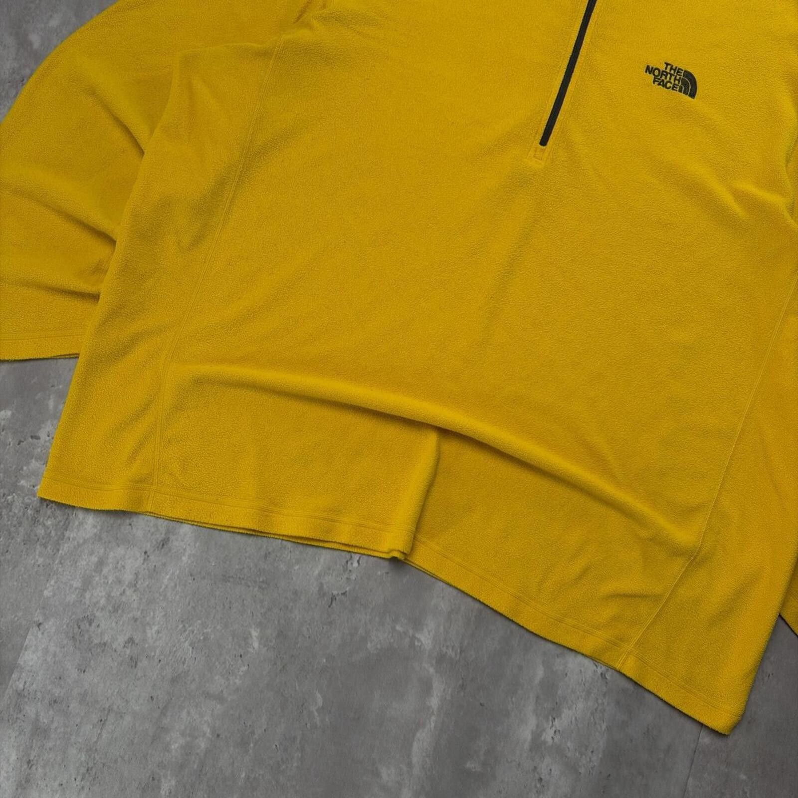 The North Face Y2K Yellow The North Face Fleece Quarter Zip Sweater Size US XXL / EU 58 / 5 - 3 Thumbnail