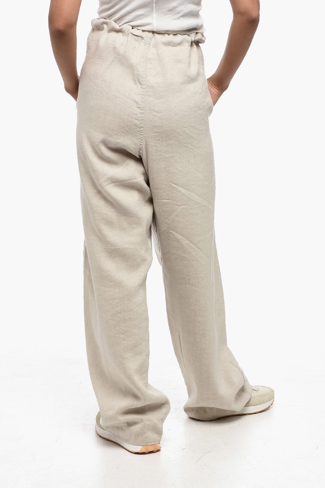 Maison Margiela og1mm1224 Reversible UNISEX Flax Blend Pant in Beige Size 34" / US 12 / IT 48 - 7 Thumbnail
