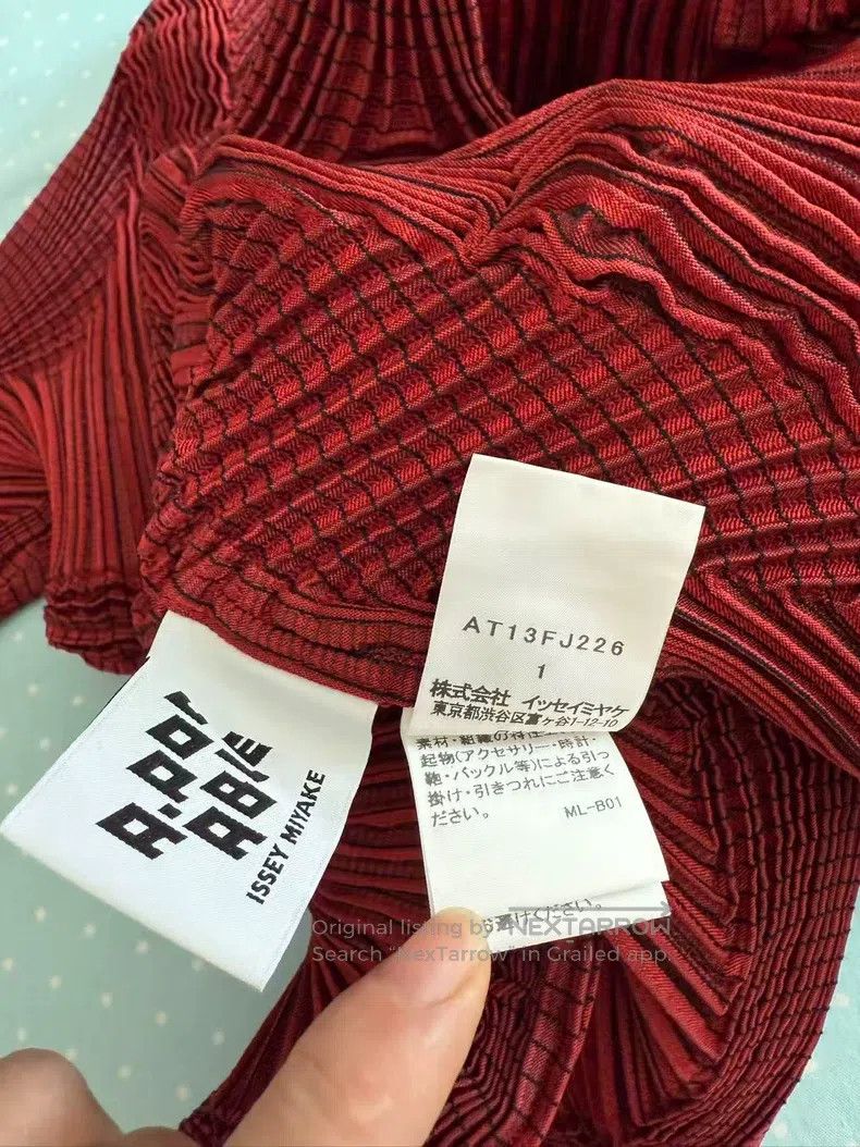Issey Miyake Issey Miyake Red Bud Pullover Top Size S / US 4 / IT 40 - 4 Thumbnail