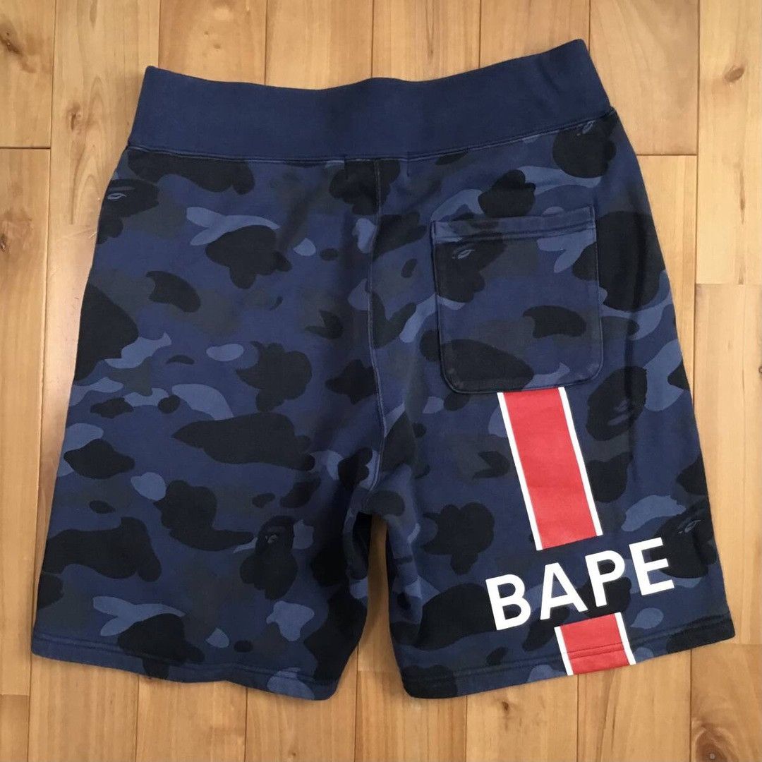 Bape BAPE × PSG Blue camo sweat shorts a bathing ape ★size M Size US 32 / EU 48 - 3 Thumbnail