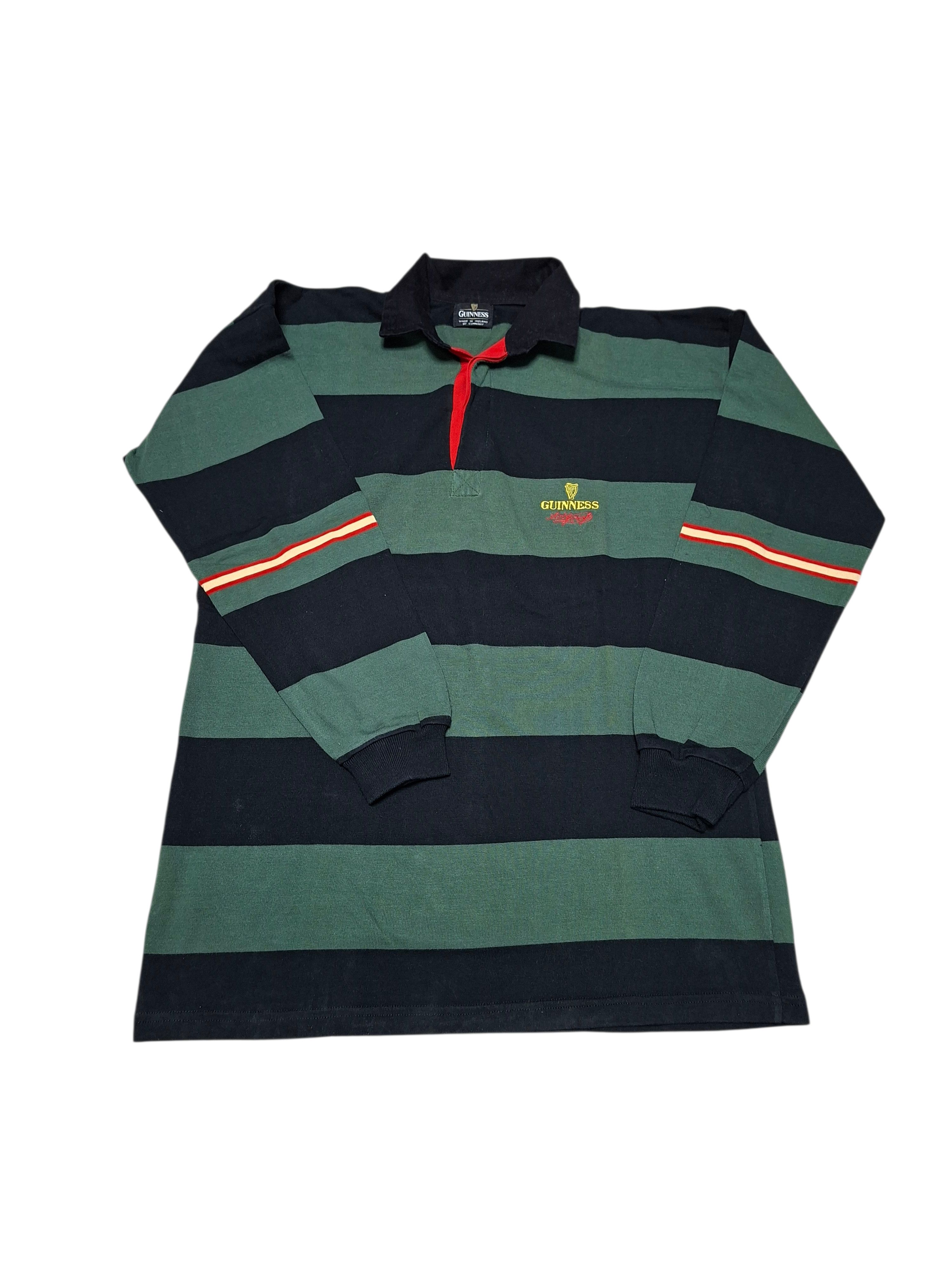 Other GUINNESS VINTAGE 90S MADE IN IRELAND STRIPED RUGBY SHIRT Size US XL / EU 56 / 4 - 1 Thumbnail