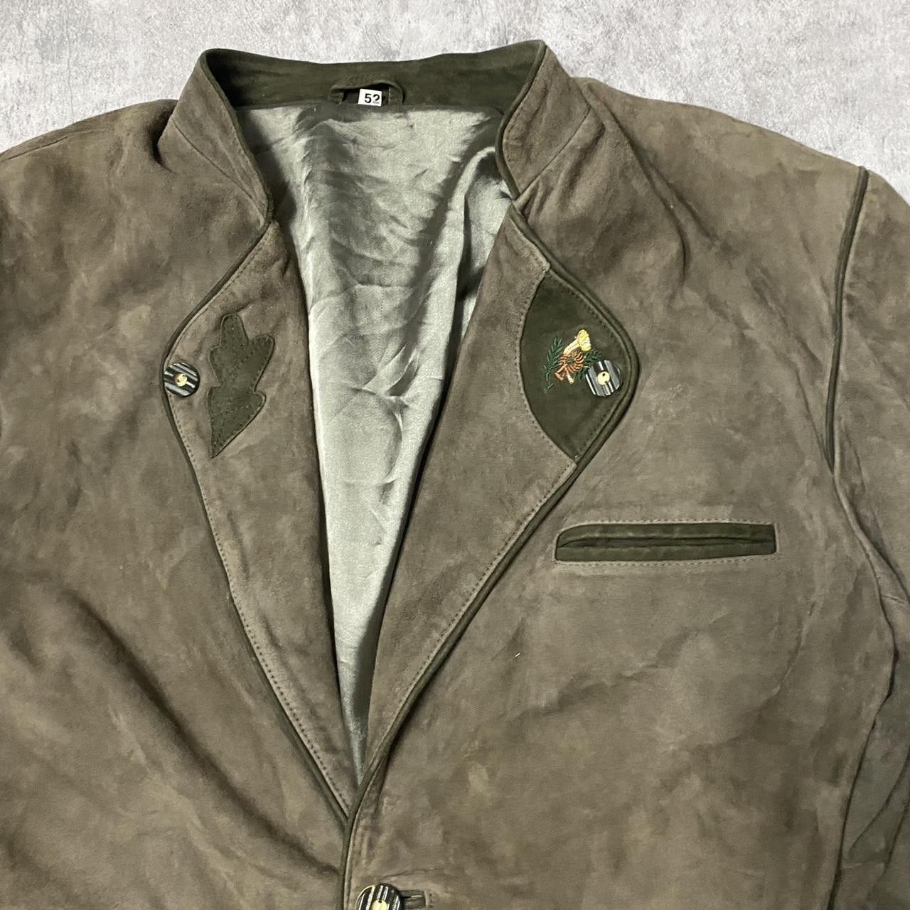 Other Green suede leather jacket with a unique Size L / US 10 / IT 46 - 2 Thumbnail